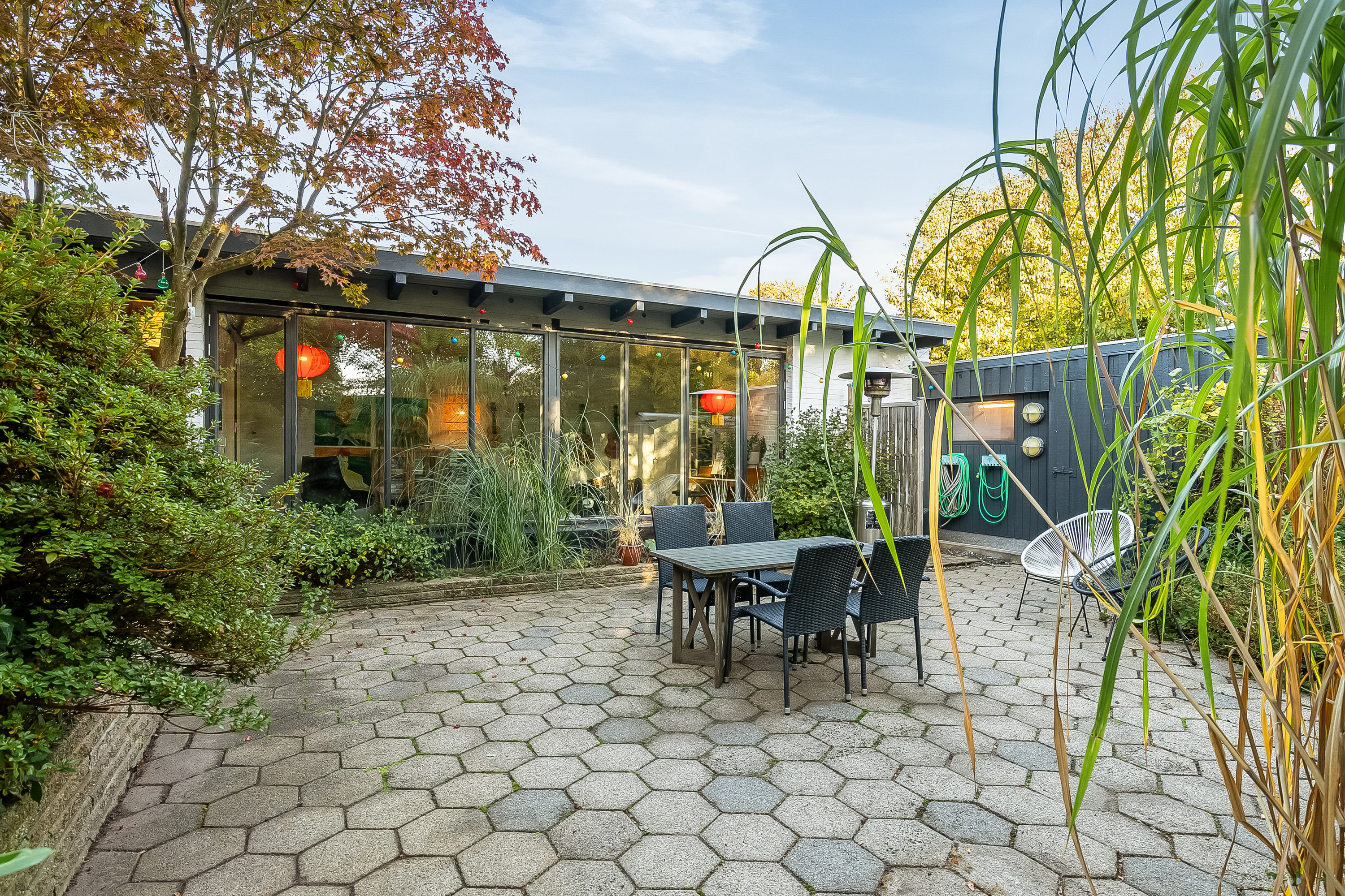 Fremhævet gårdhave billede i fuldskærmstilstand. Billede af Mariavej 1, 6091 Bjert