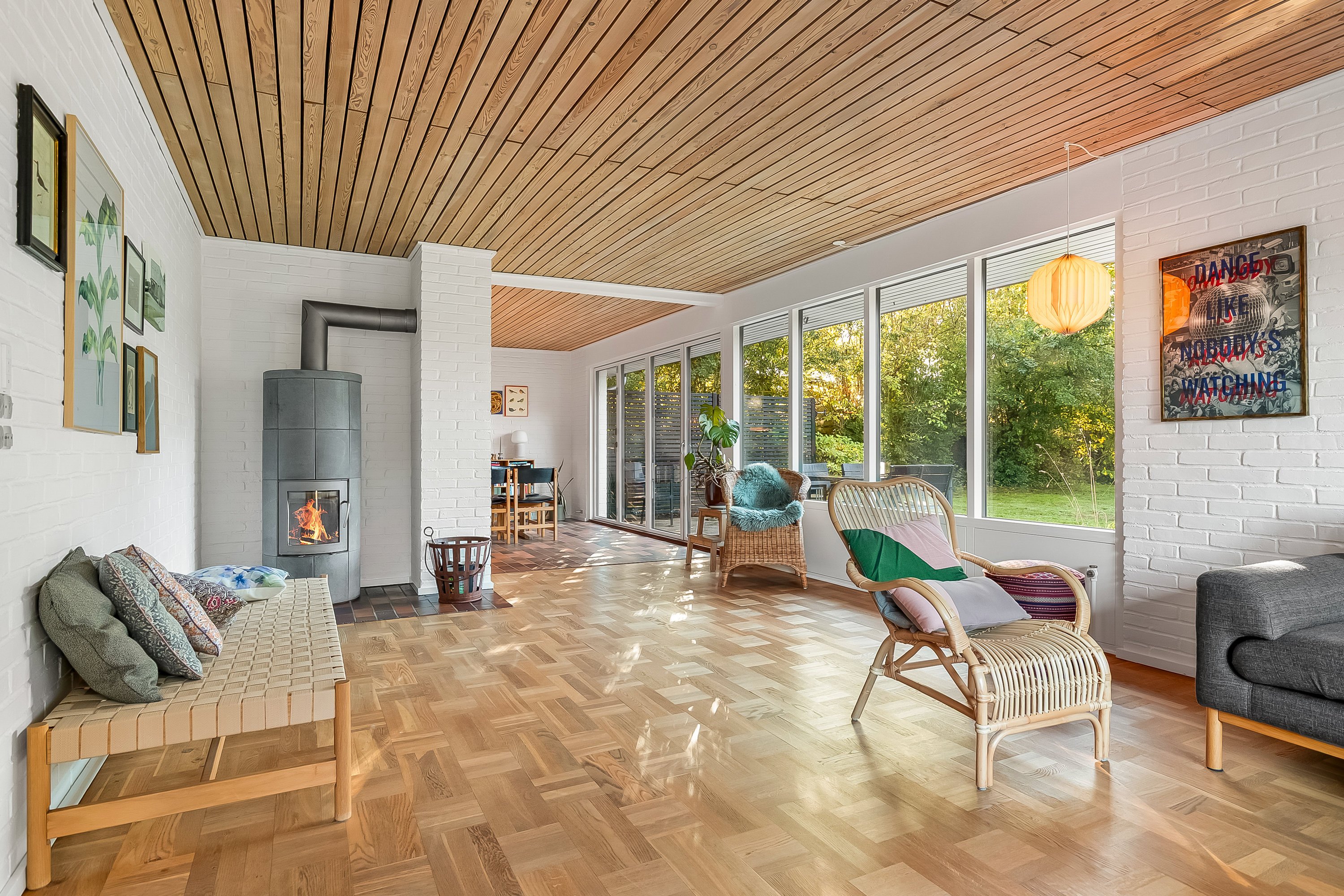 Fremhævet stue billede i fuldskærmstilstand. Billede af Mariavej 1, 6091 Bjert