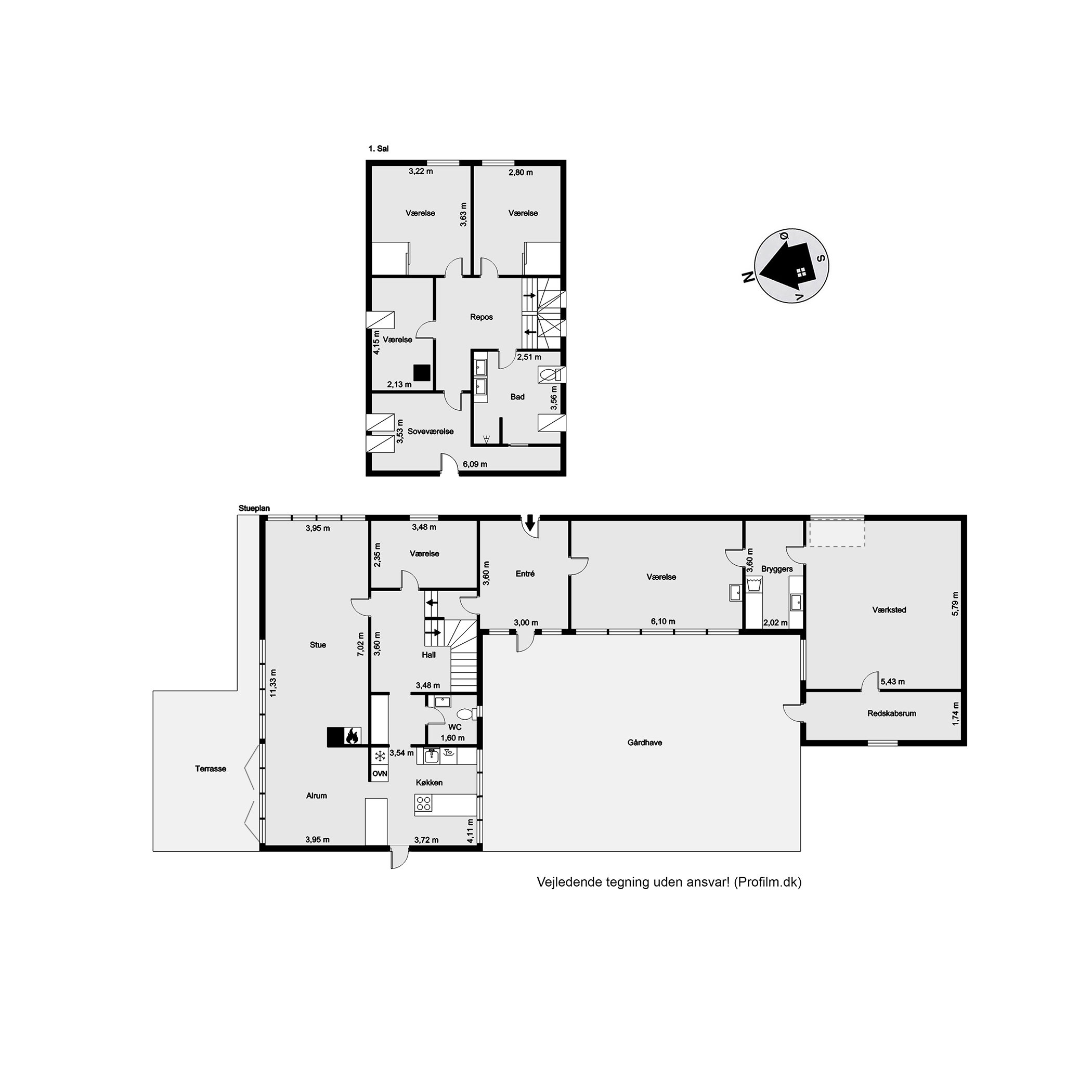 Plantegninger billede af Mariavej 1, 6091 Bjert