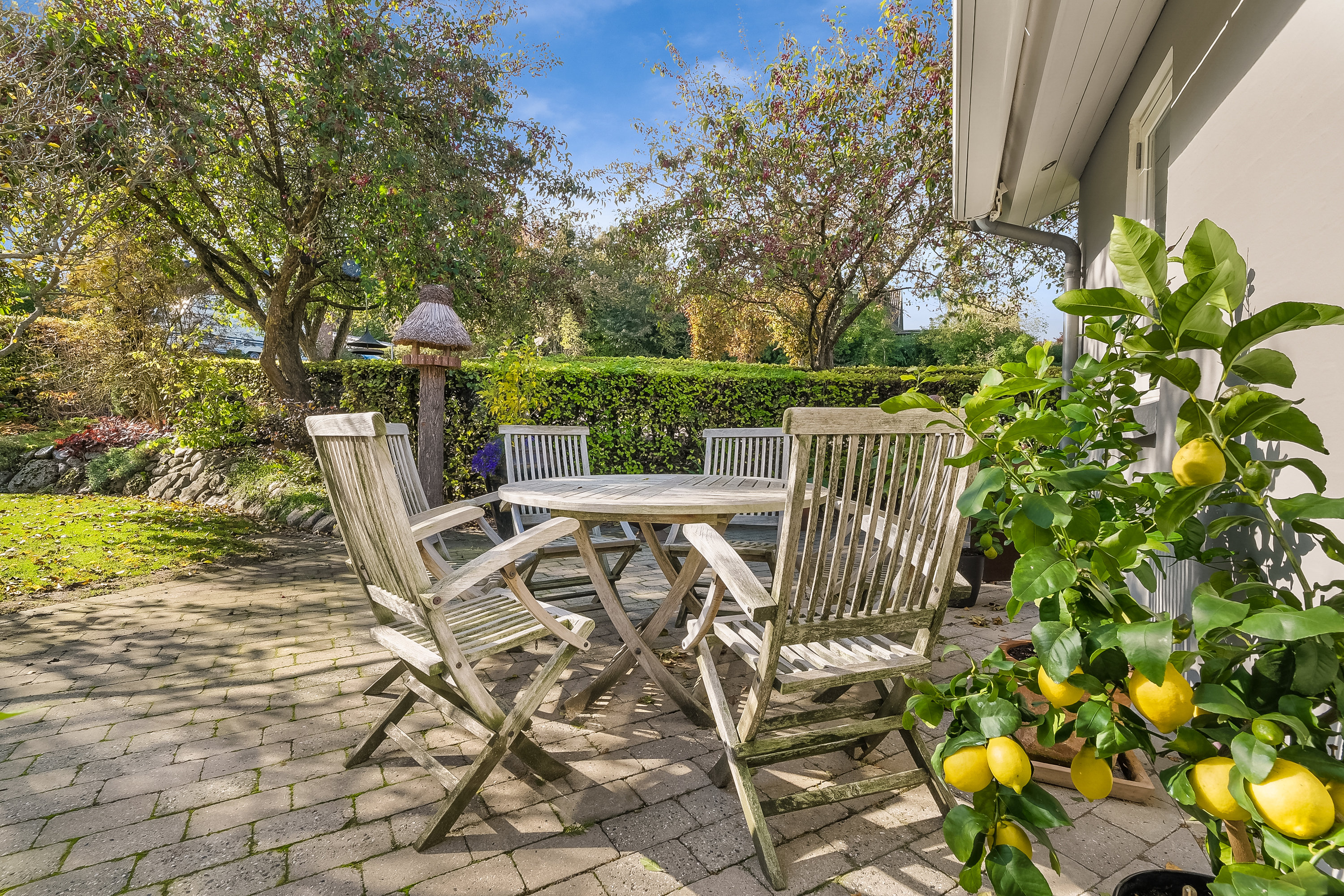 Fremhævet terrasse billede i fuldskærmstilstand. Billede af Skrænten 19, 5853 Ørbæk