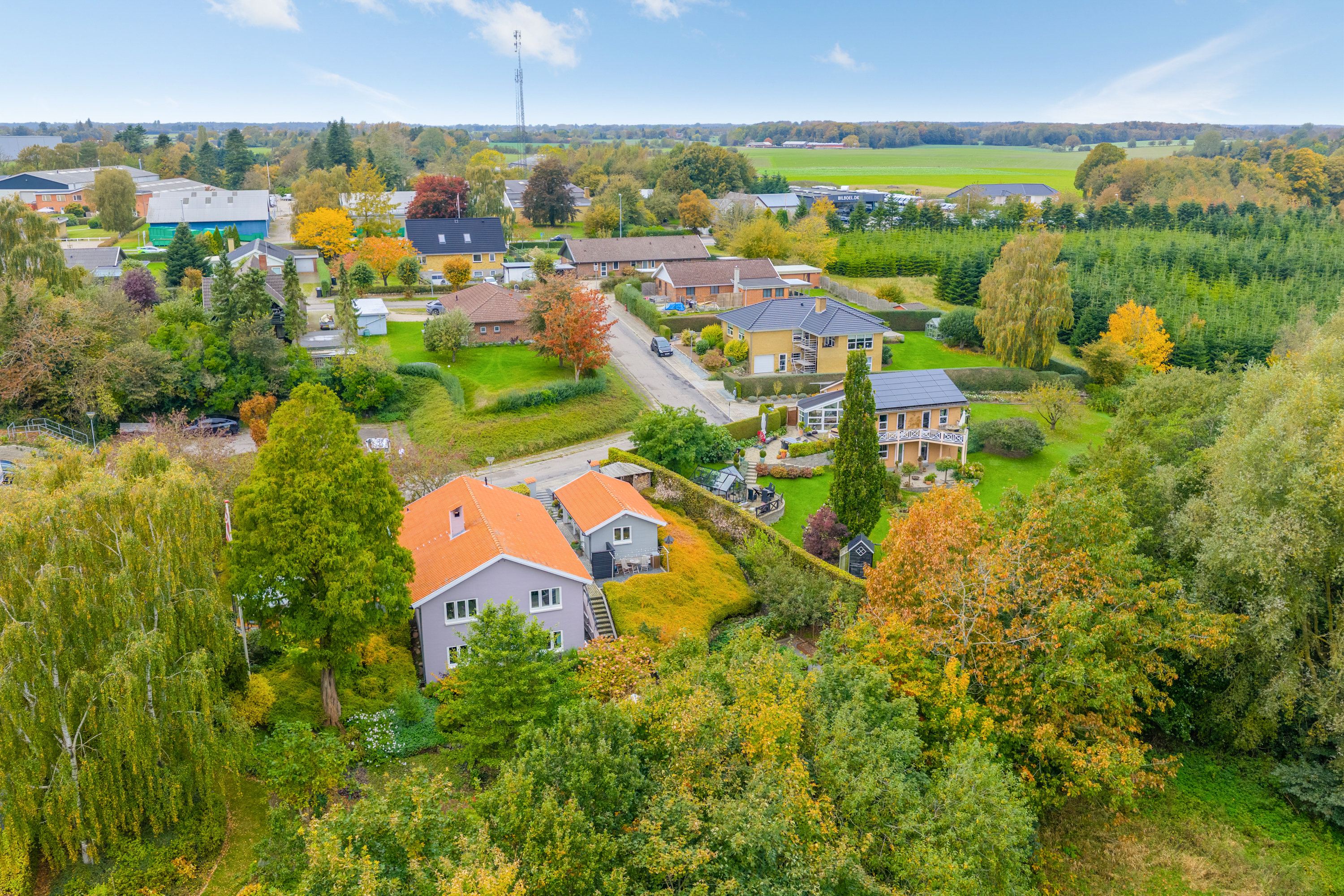 Fremhævet luftfoto billede i fuldskærmstilstand. Billede af Skrænten 19, 5853 Ørbæk