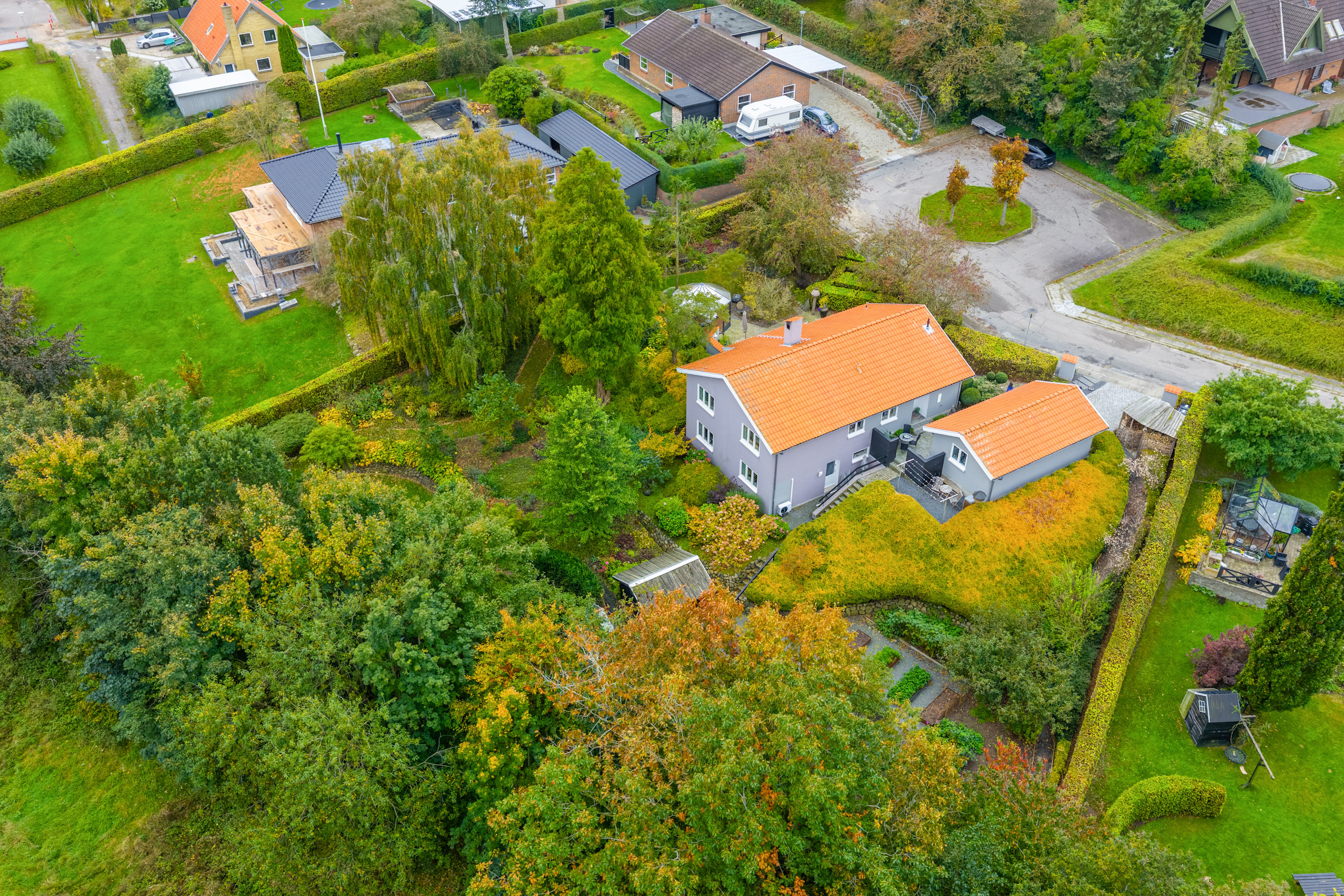 Miniaturebillede 2: luftfoto. Billede af Skrænten 19, 5853 Ørbæk