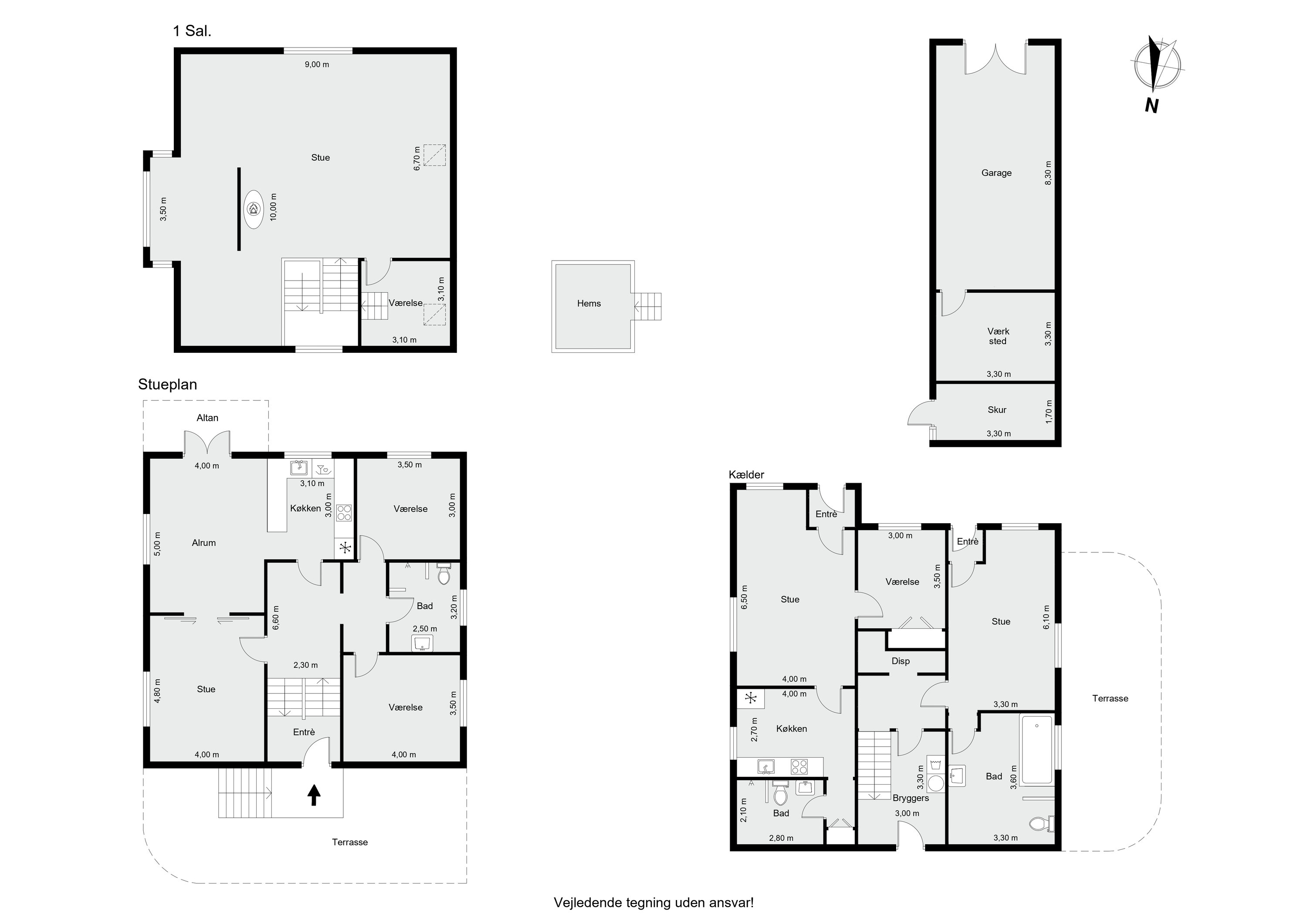 Plantegninger billede af Enghavevej 11, 8660 Skanderborg