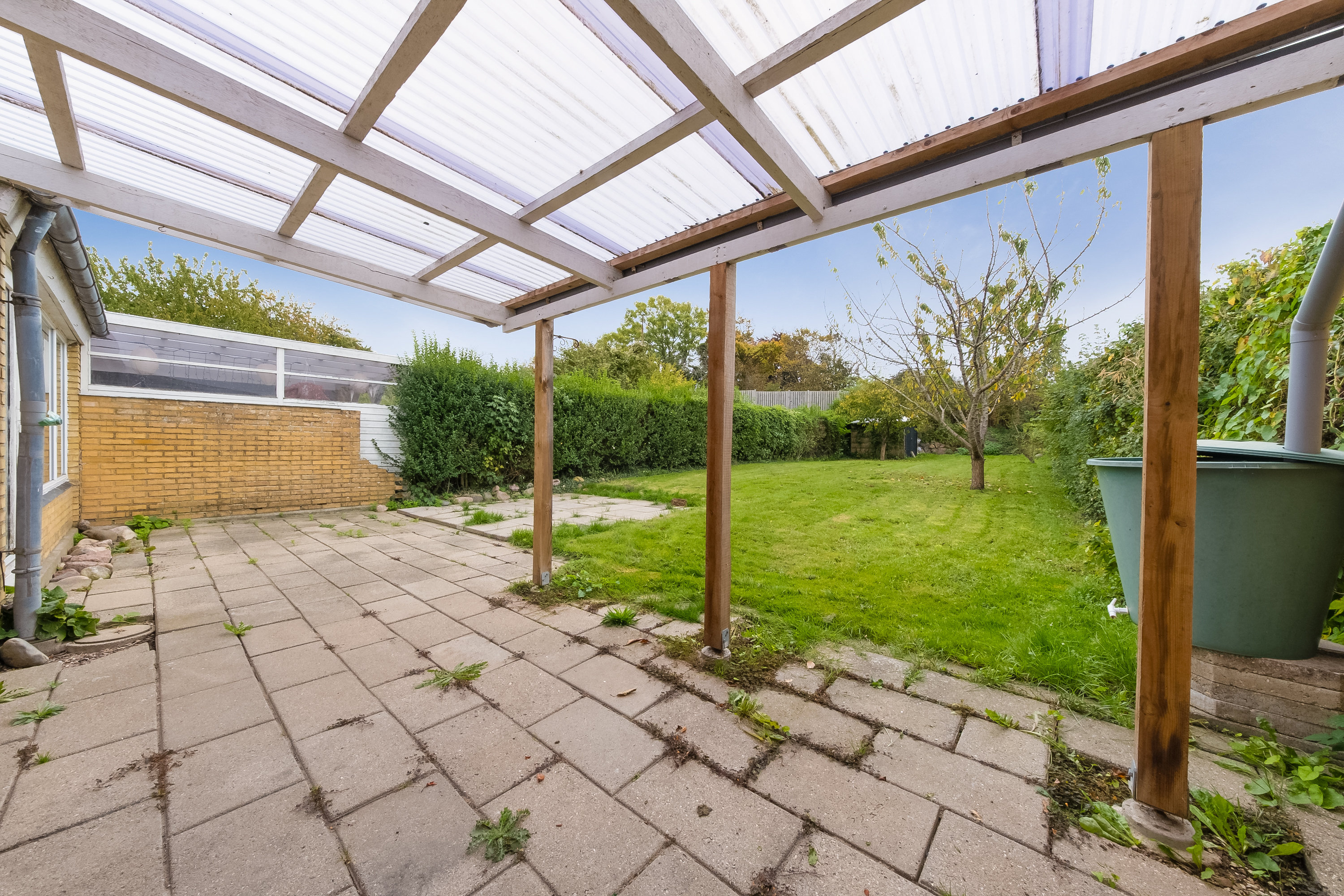 Fremhævet overdækket terrasse billede i fuldskærmstilstand. Billede af Rolf Krakes Vænge 16, 5800 Nyborg