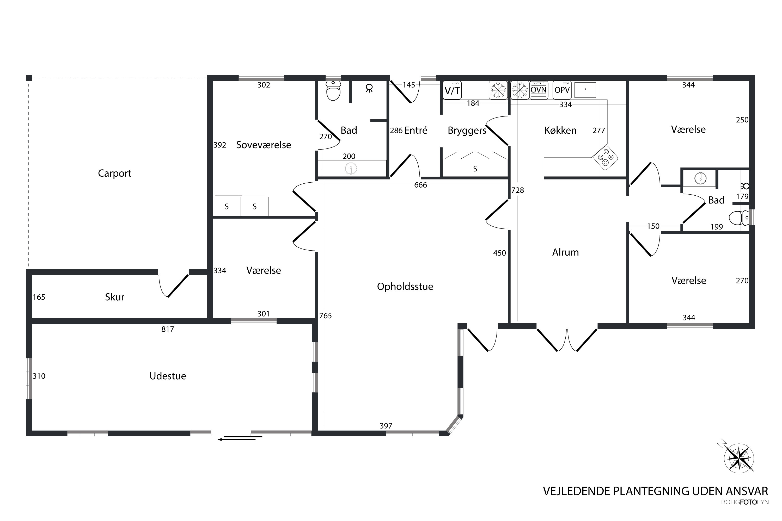 Plantegninger billede af Trondheimparken 48, 5400 Bogense