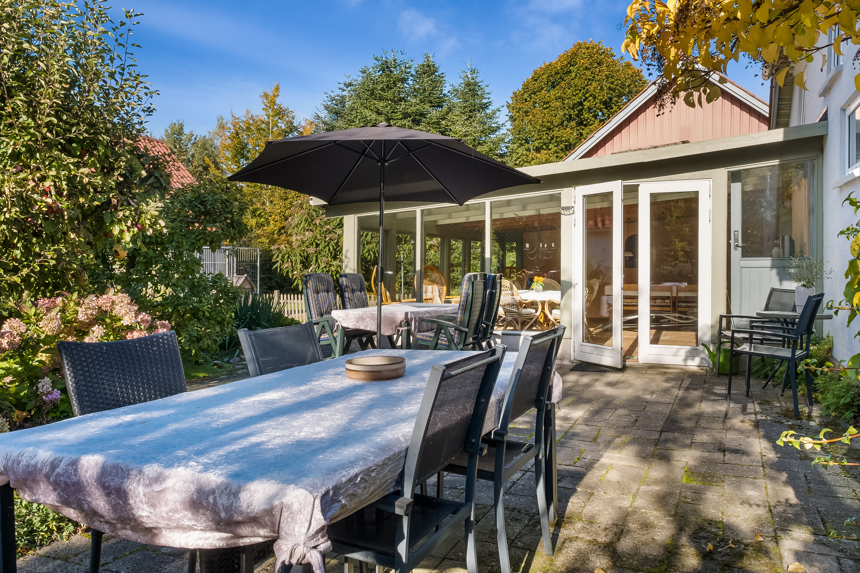 Fremhævet terrasse billede i fuldskærmstilstand. Billede af Pårupvej 20, Skellerup, 5540 Ullerslev