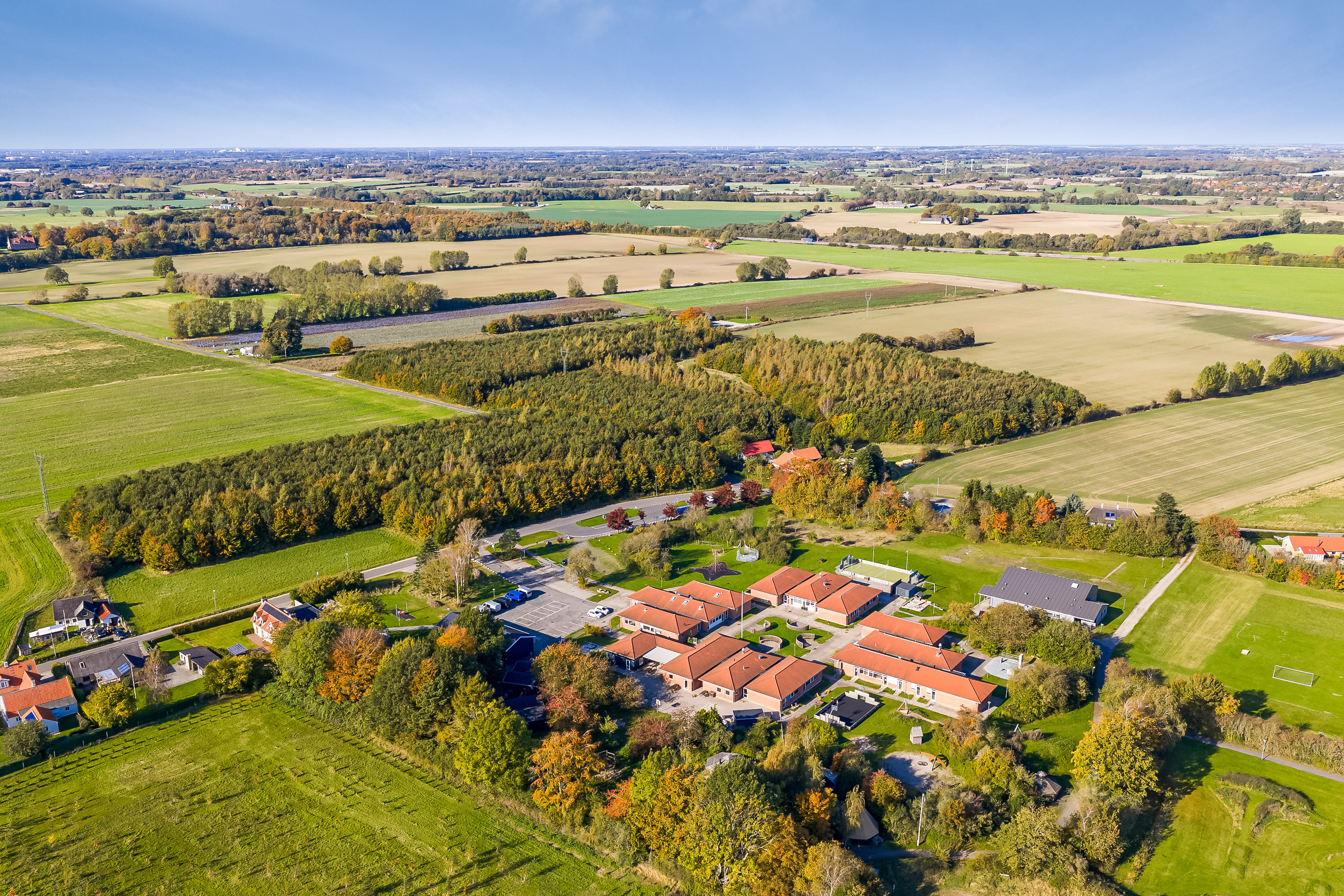 Fremhævet luftfoto billede i fuldskærmstilstand. Billede af Pårupvej 20, Skellerup, 5540 Ullerslev