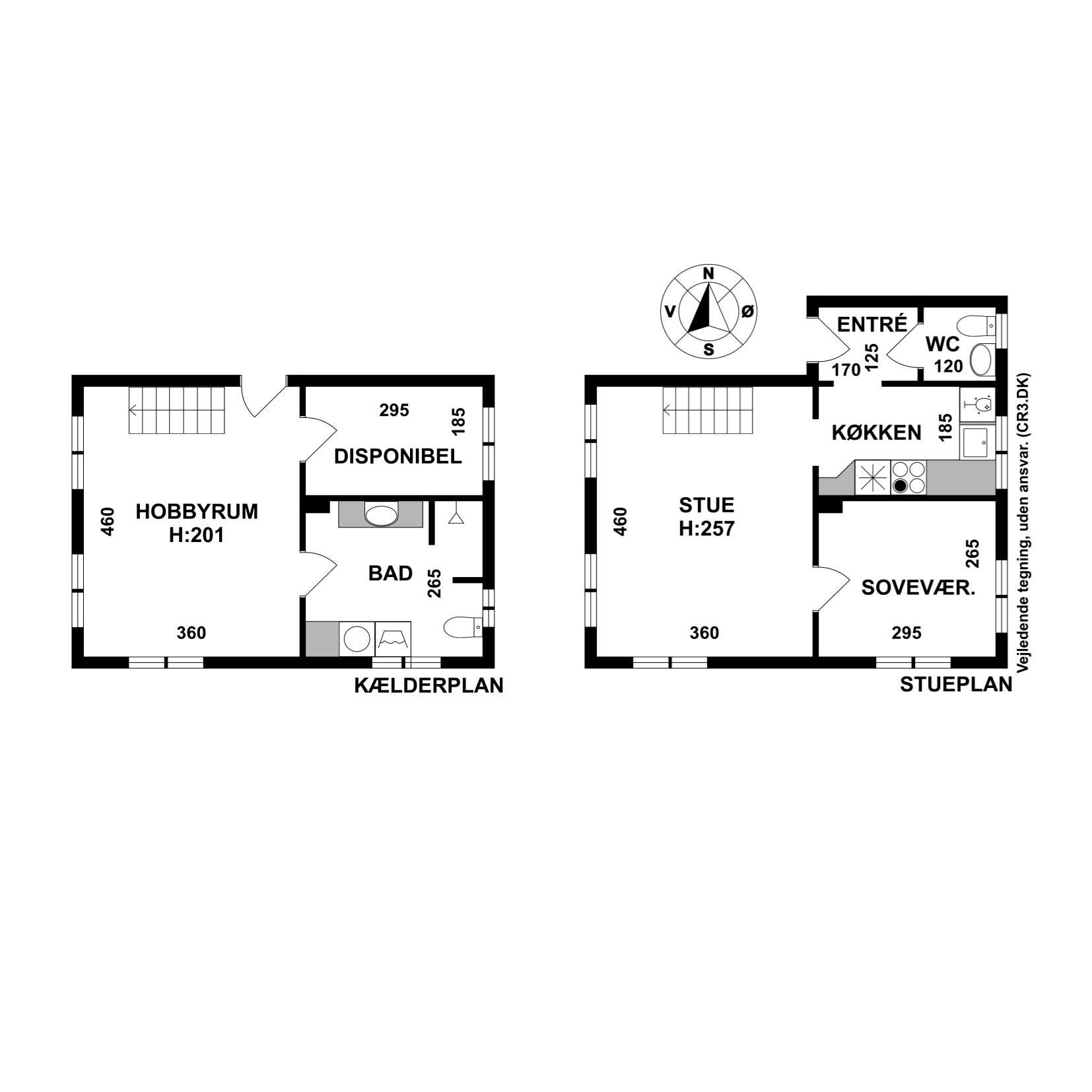 Plantegninger billede af Bragesvej 51, st.. th., 3000 Helsingør