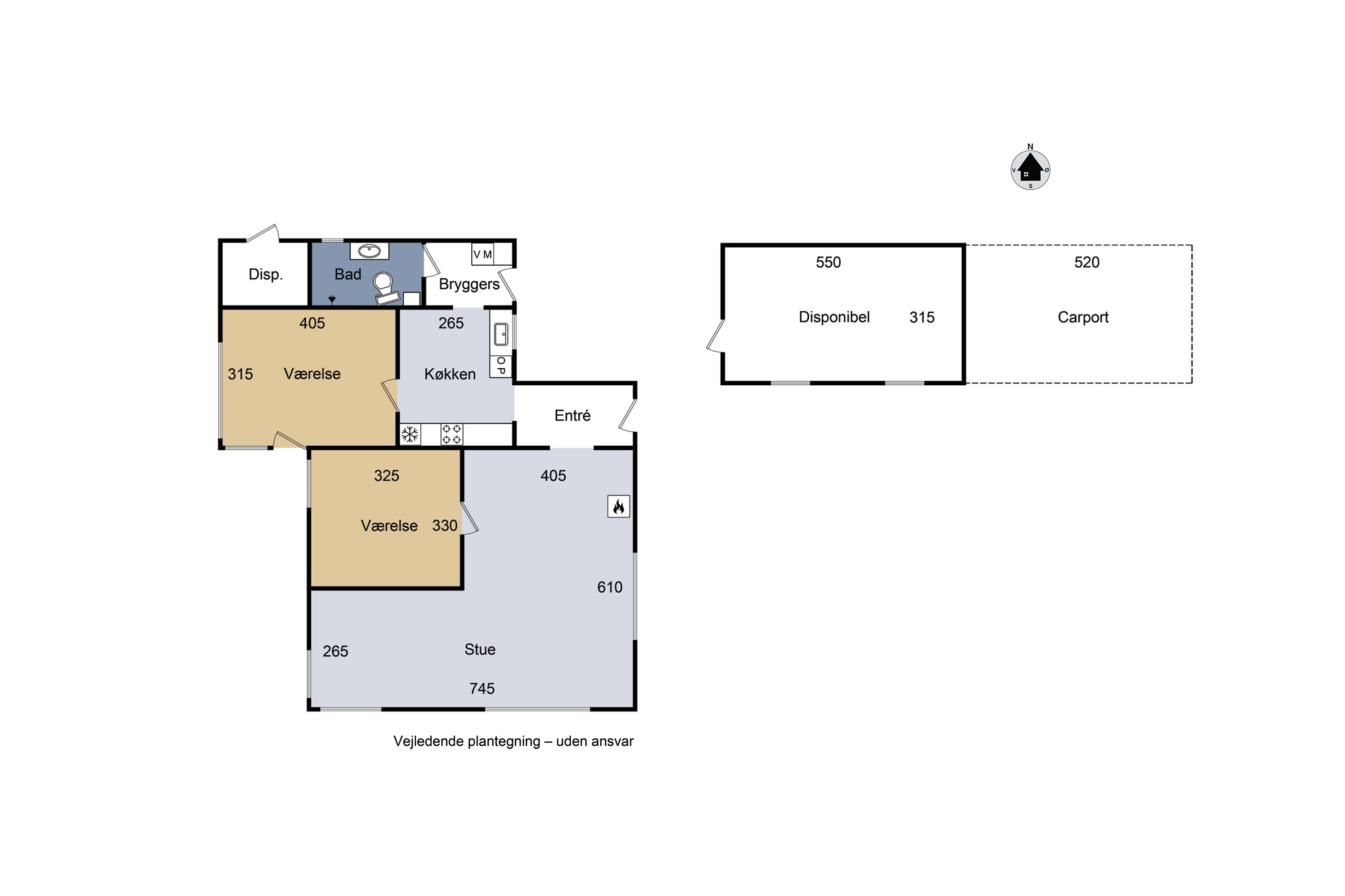 Plantegninger billede af Mosevej 3, 4241 Vemmelev