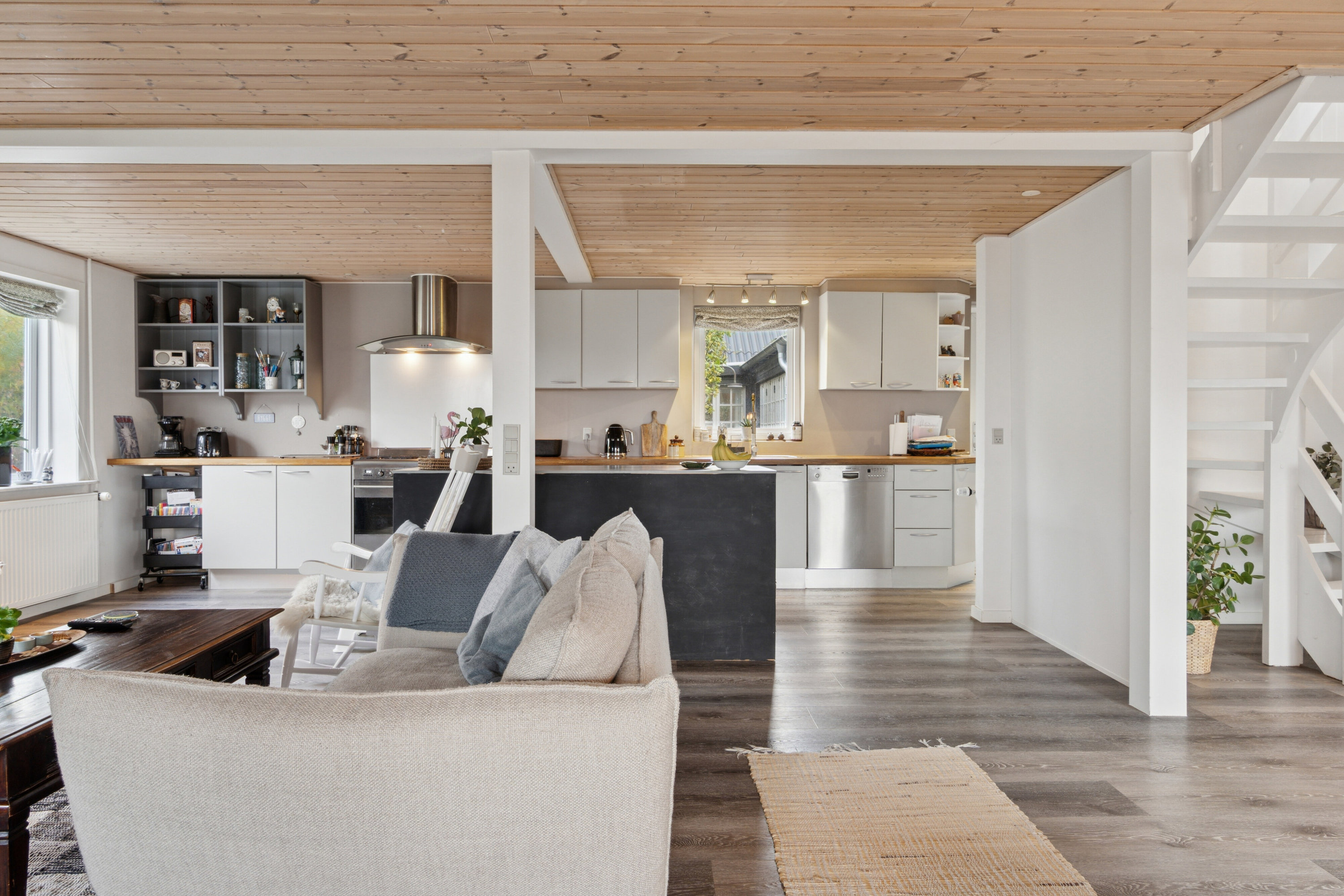 Fremhævet stue billede i fuldskærmstilstand. Billede af Klostermøllevej 21, 7770 Vestervig