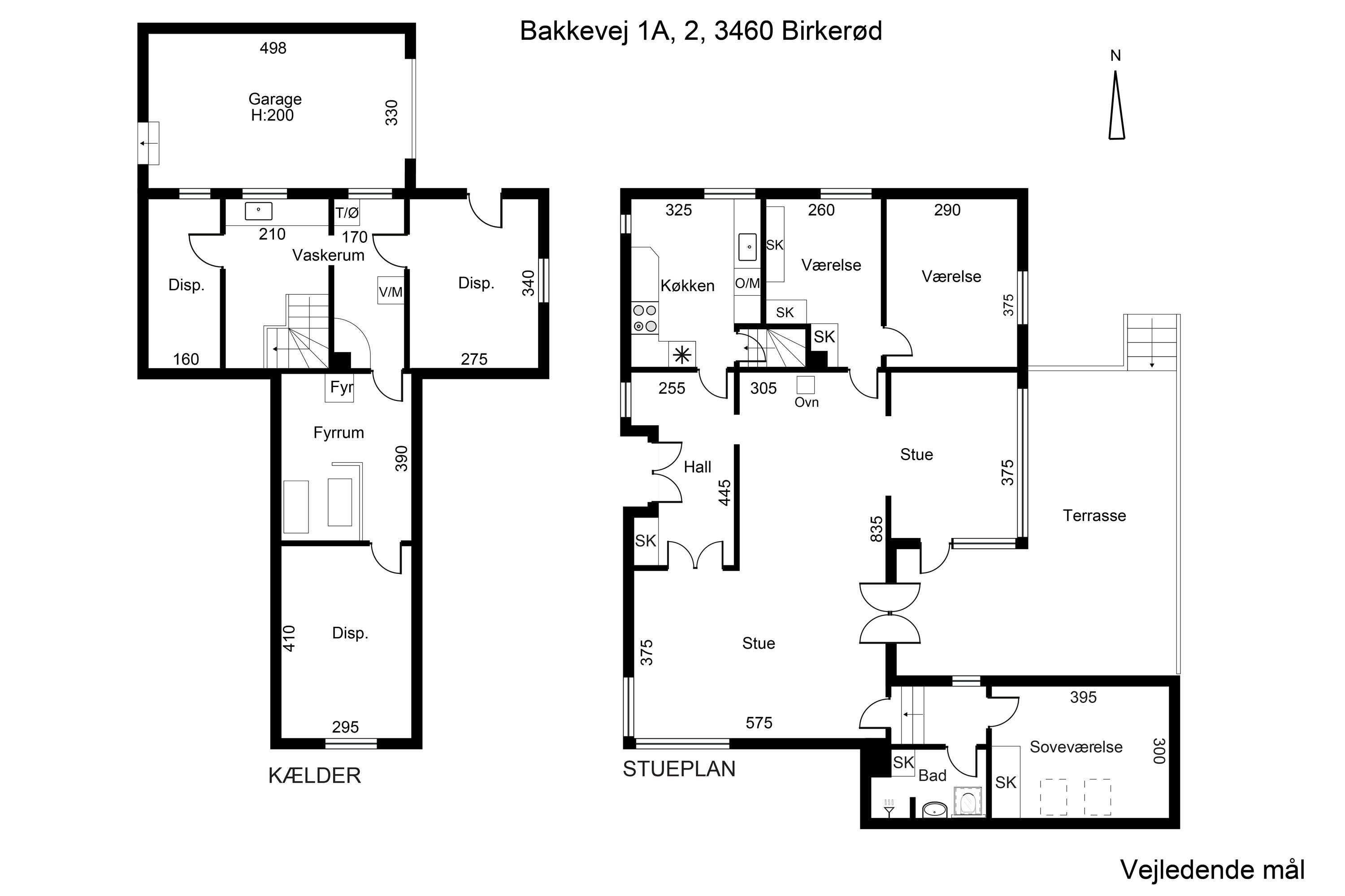 Plantegninger billede af Bakkevej 1A, 2., 3460 Birkerød