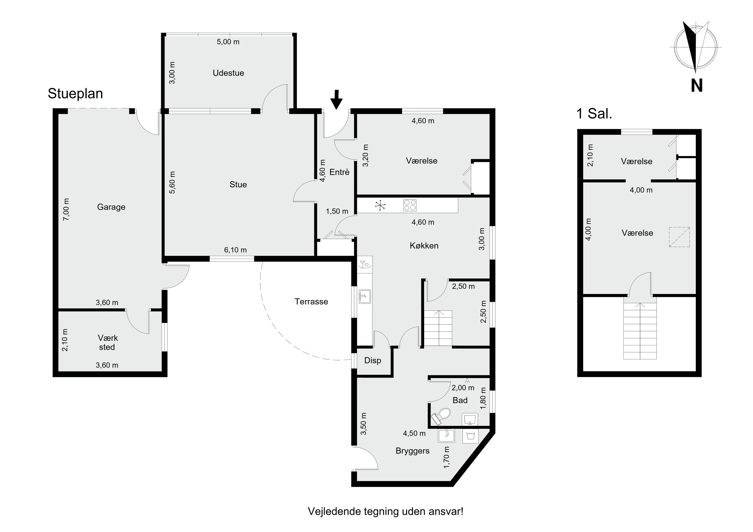 Plantegninger billede af Kirkebækvej 104, 8800 Viborg
