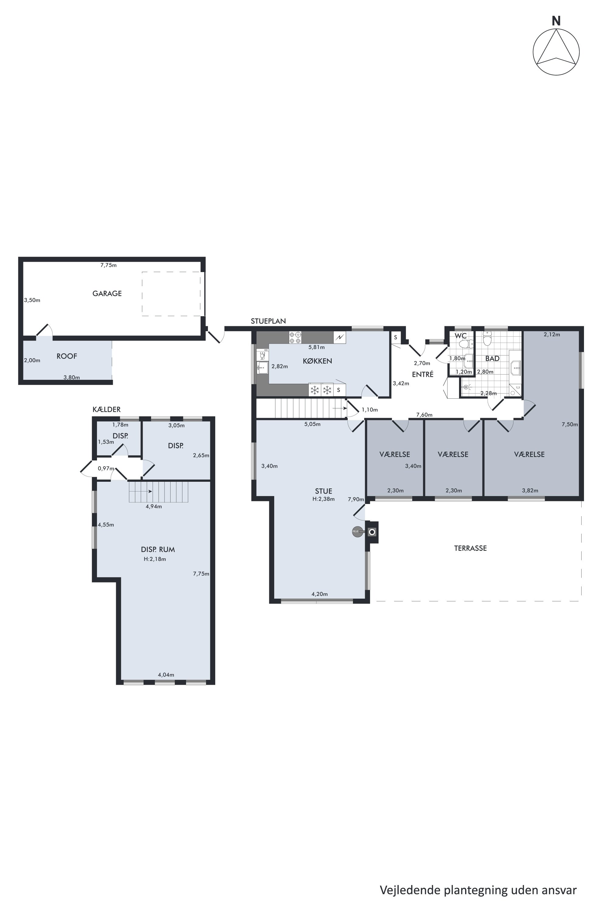 Plantegninger billede af Haarlem Alle 20, 2791 Dragør