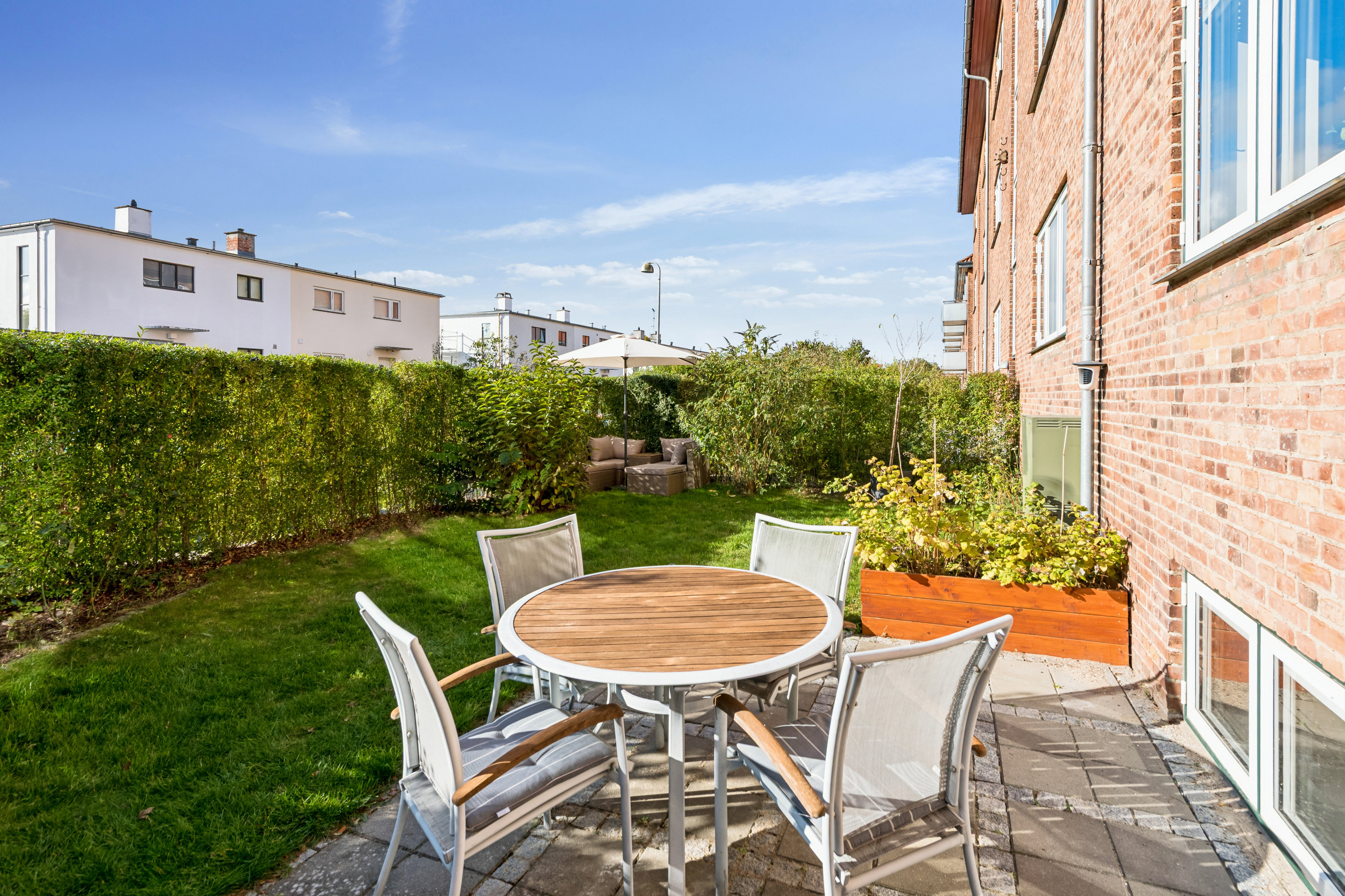 Fremhævet terrasse billede i fuldskærmstilstand. Billede af Johan Wilmanns Vej 23, st.. tv., 2800 Kongens Lyngby