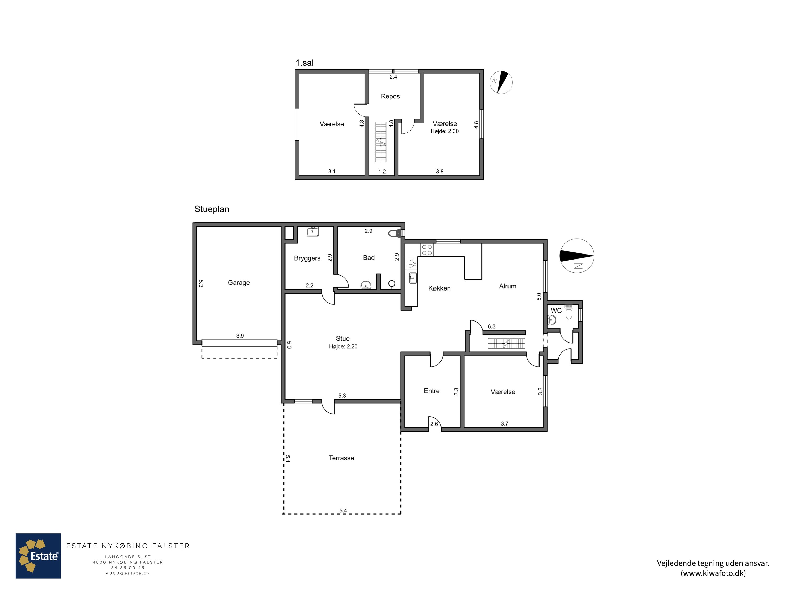 Plantegninger billede af Kraghave Møllevej 36, Kraghave, 4800 Nykøbing F