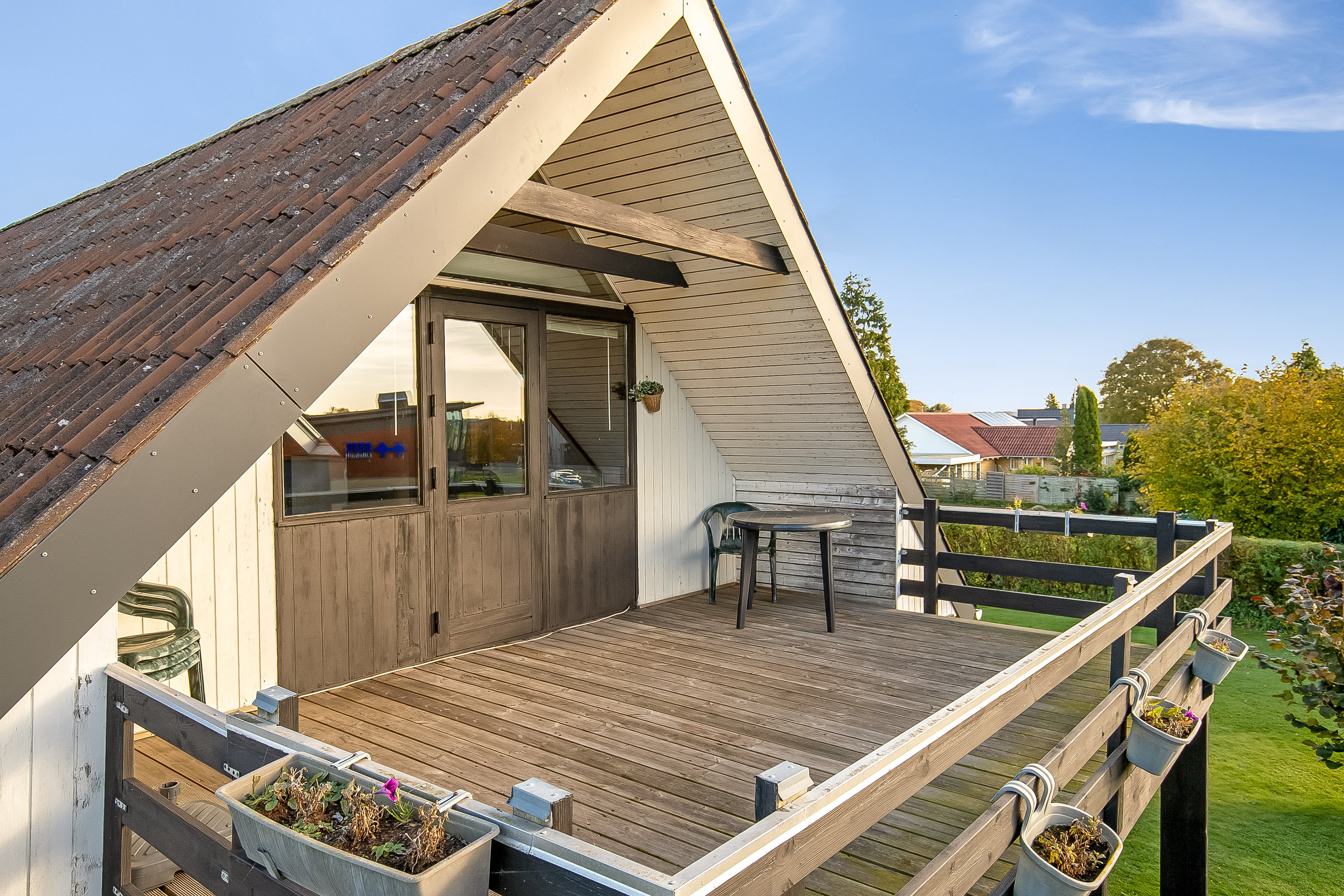 Fremhævet tagterrasse billede i fuldskærmstilstand. Billede af Grønkjærsvej 42, Erritsø, 7000 Fredericia