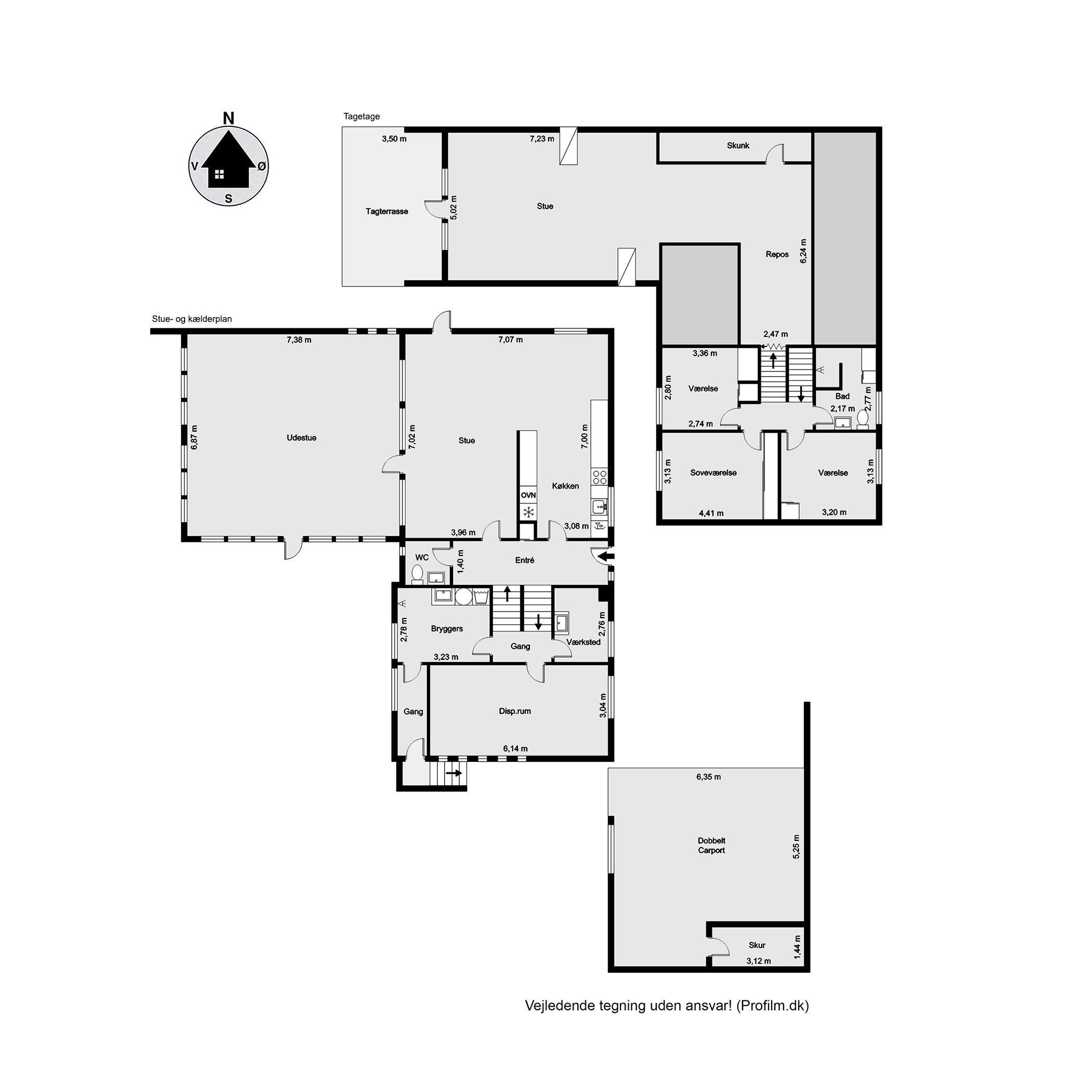 Plantegninger billede af Grønkjærsvej 42, Erritsø, 7000 Fredericia