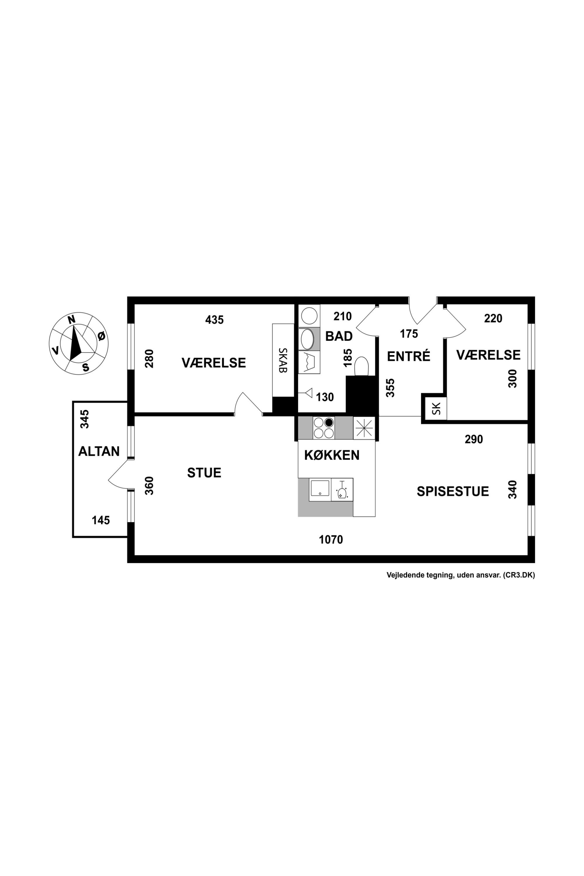 Plantegninger billede af Løgæblevej 3, 5. tv., 2500 Valby
