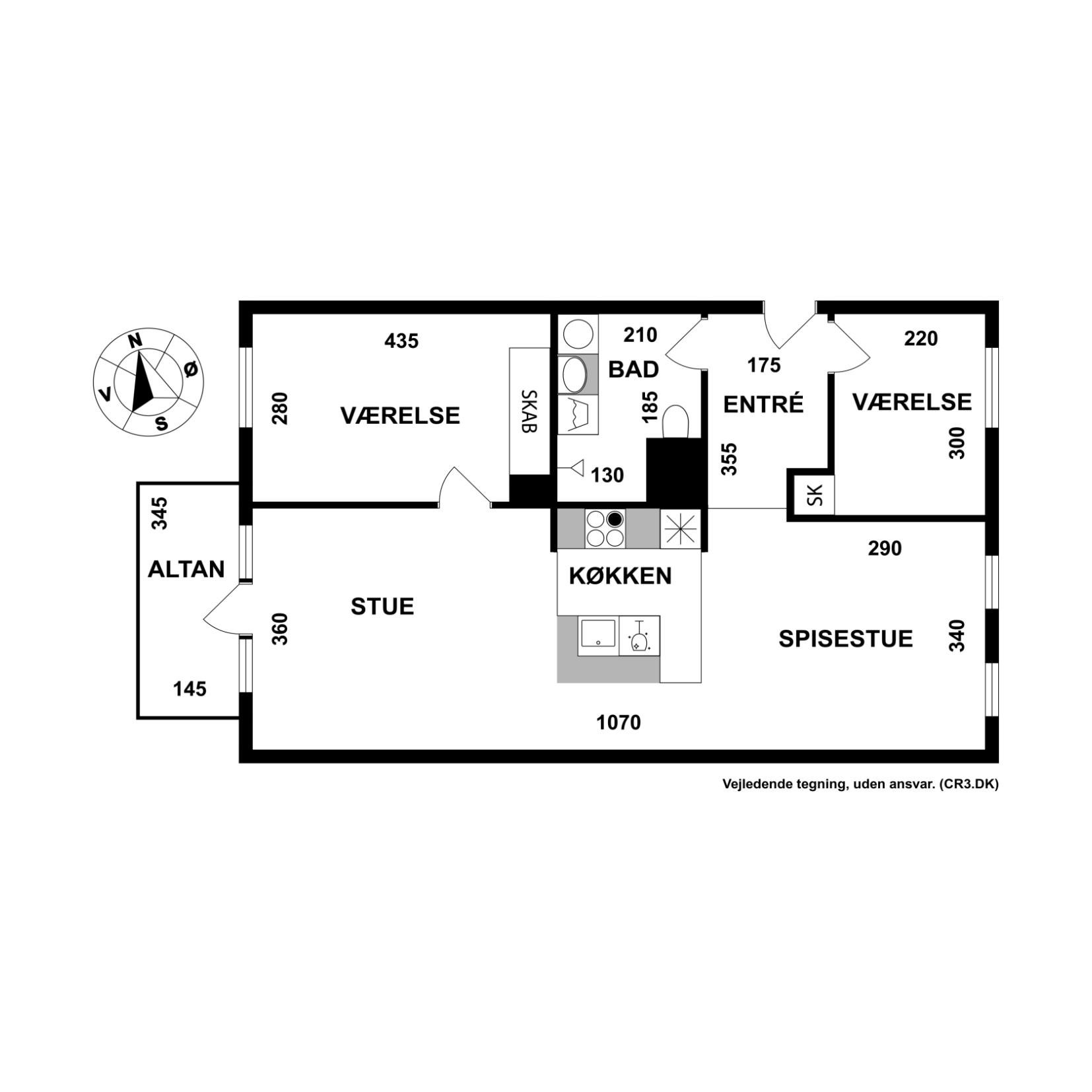 Plantegninger billede af Løgæblevej 3, 5. tv., 2500 Valby