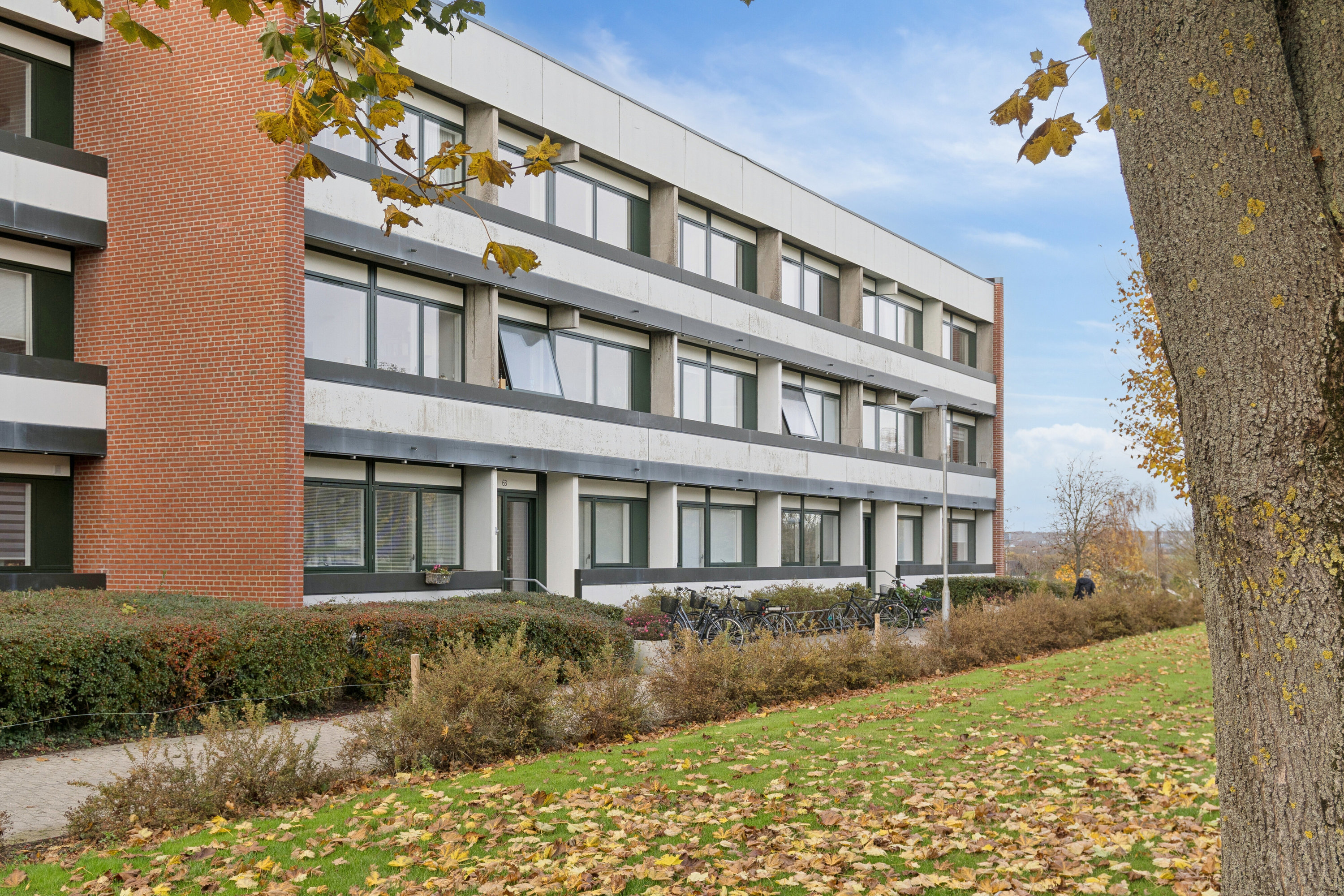 Fremhævet set fra haven billede i fuldskærmstilstand. Billede af Brobjerg Parkvej 63, 1. 1., 8250 Egå