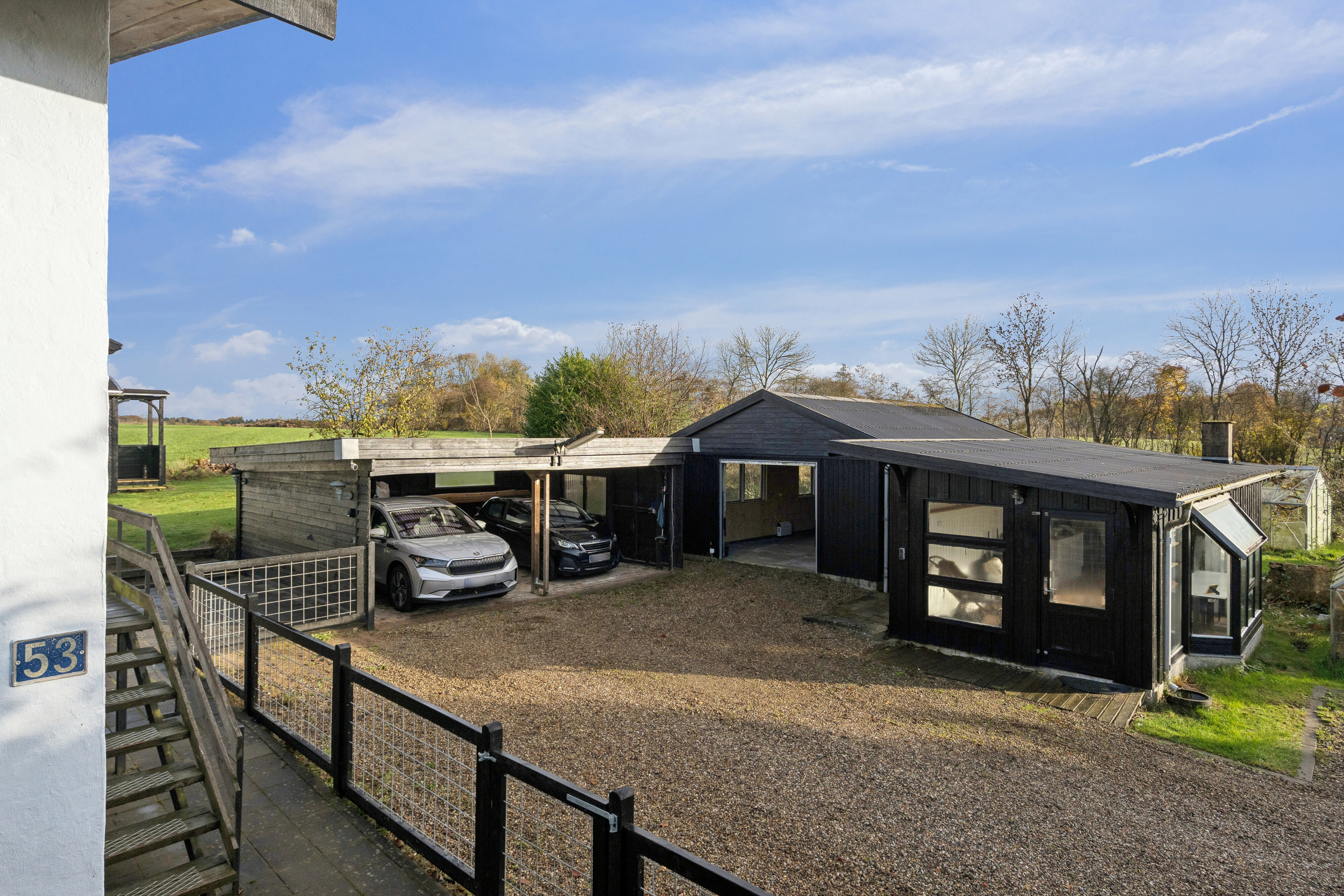 Fremhævet altan billede i fuldskærmstilstand. Billede af Egtvedvej 53, Bølling, 6040 Egtved