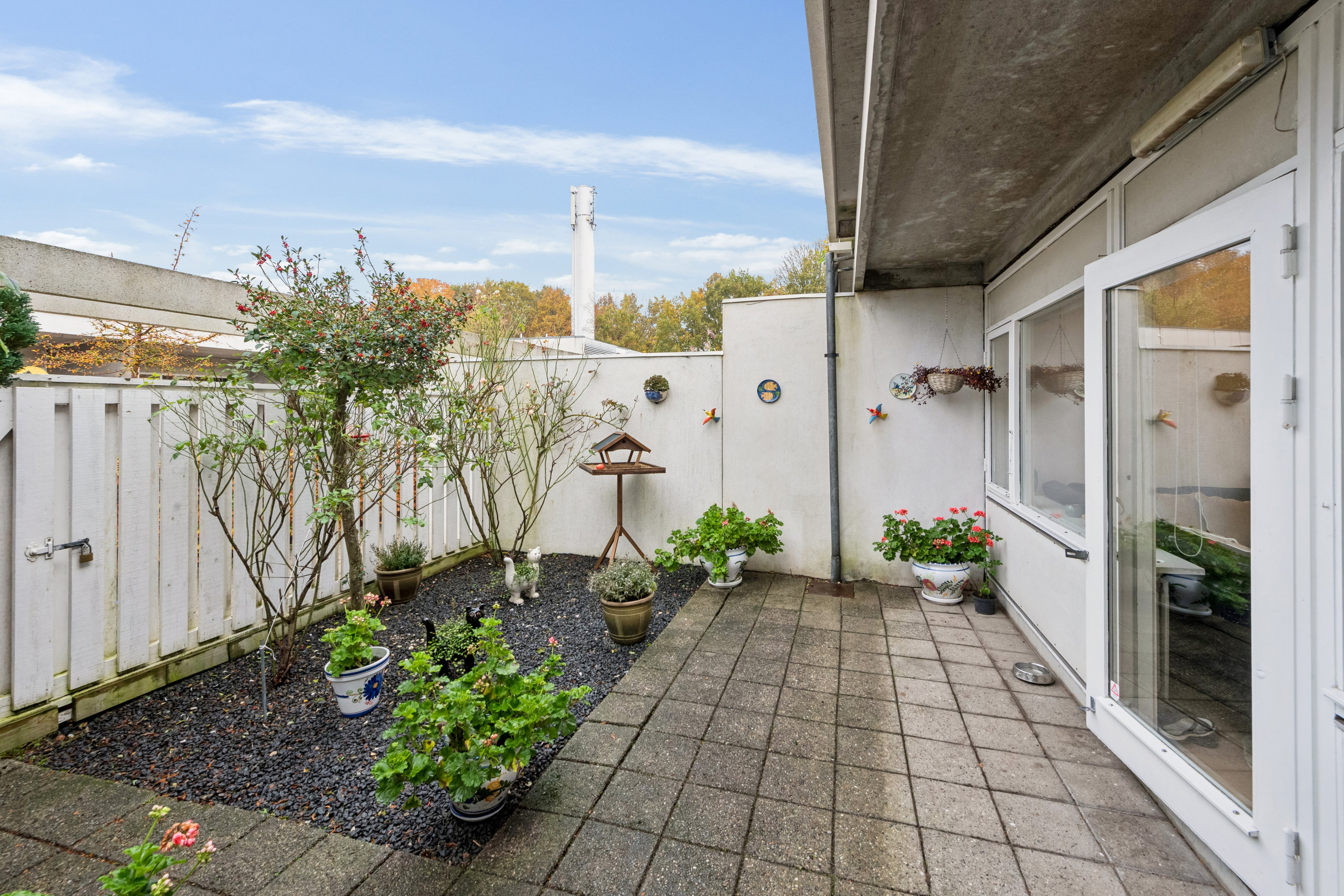 Fremhævet terrasse billede i fuldskærmstilstand. Billede af Eremitageparken 361, st.. b., 2800 Kongens Lyngby