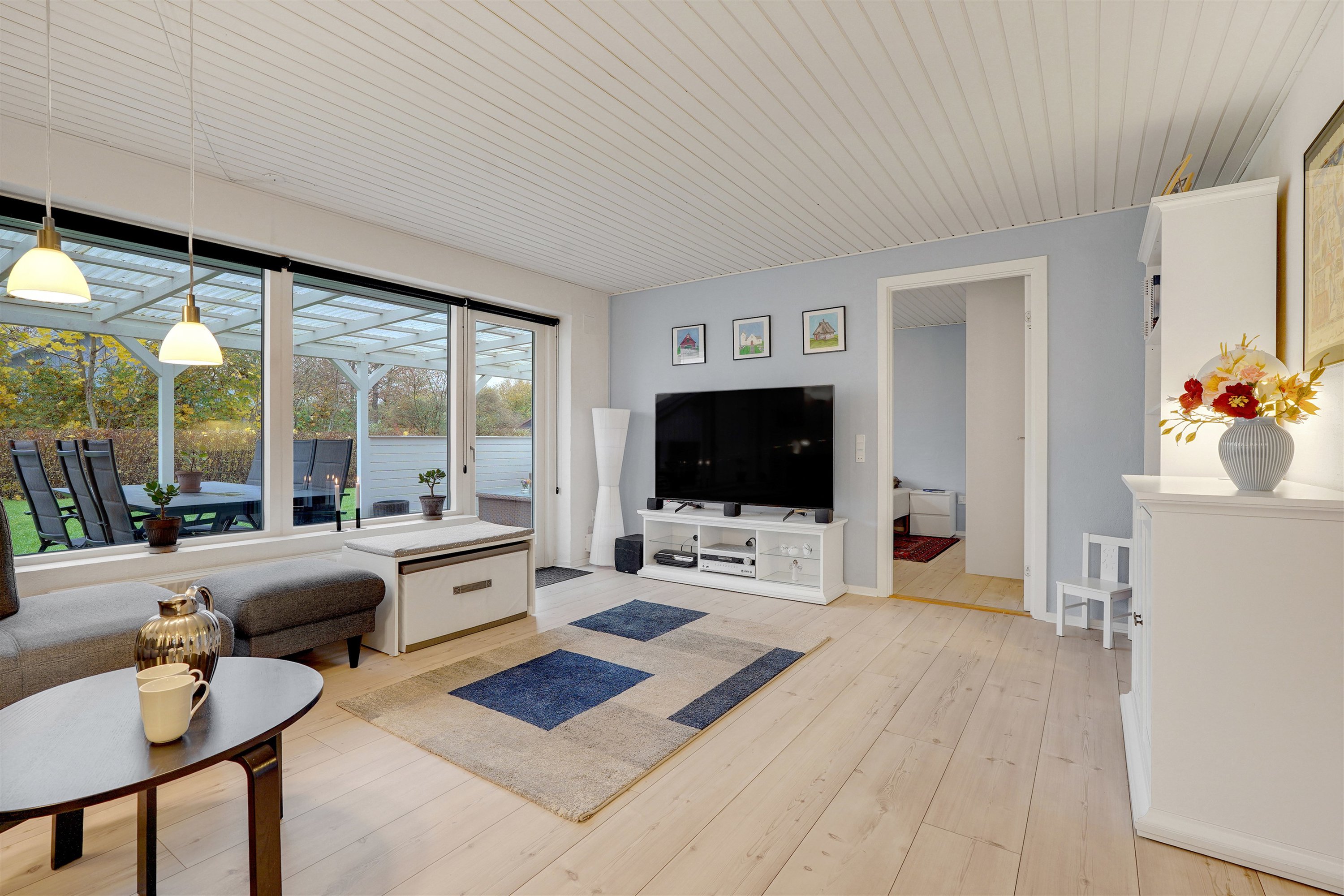 Fremhævet stue billede i fuldskærmstilstand. Billede af Grønningen 2A, 7190 Billund