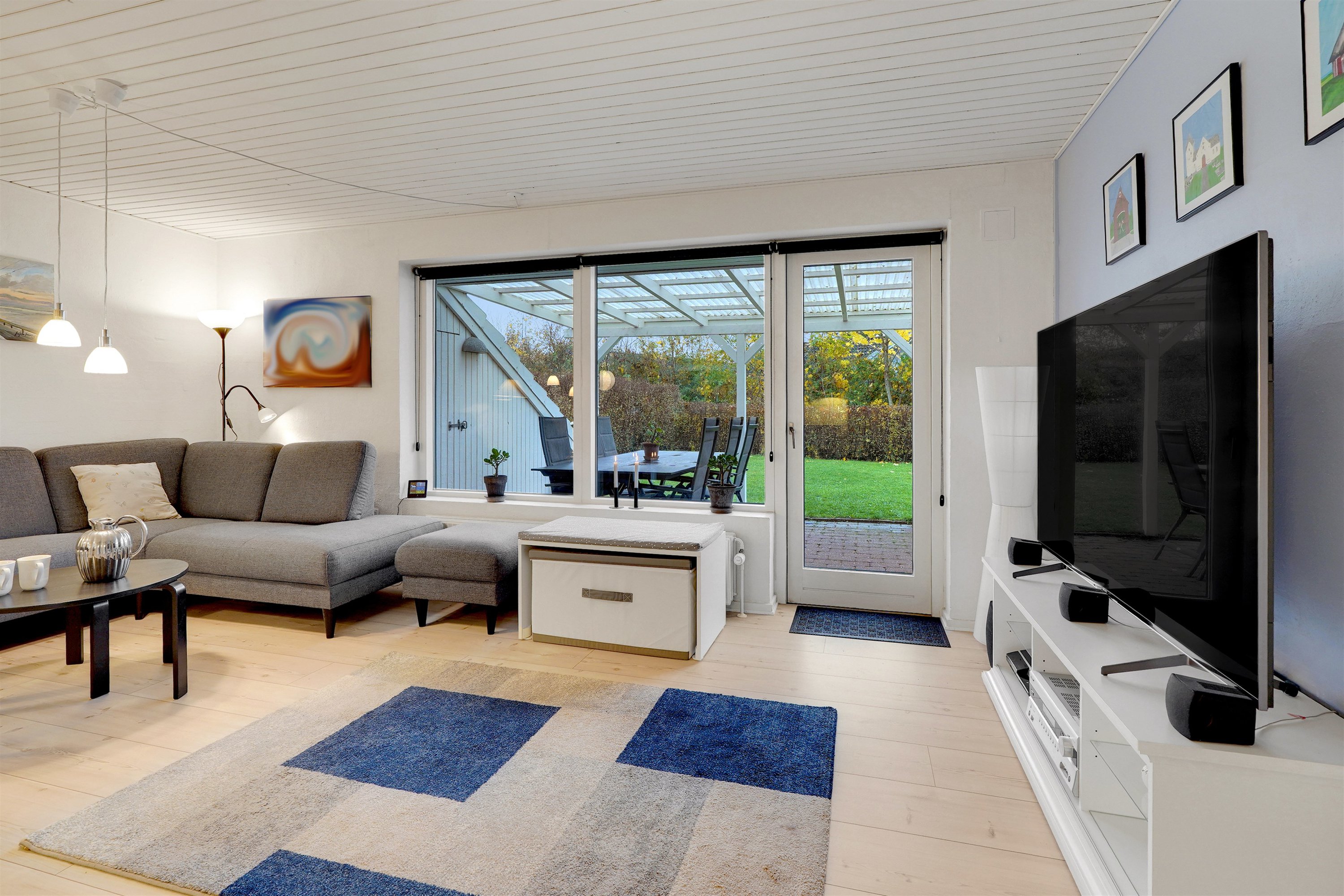 Fremhævet stue billede i fuldskærmstilstand. Billede af Grønningen 2A, 7190 Billund