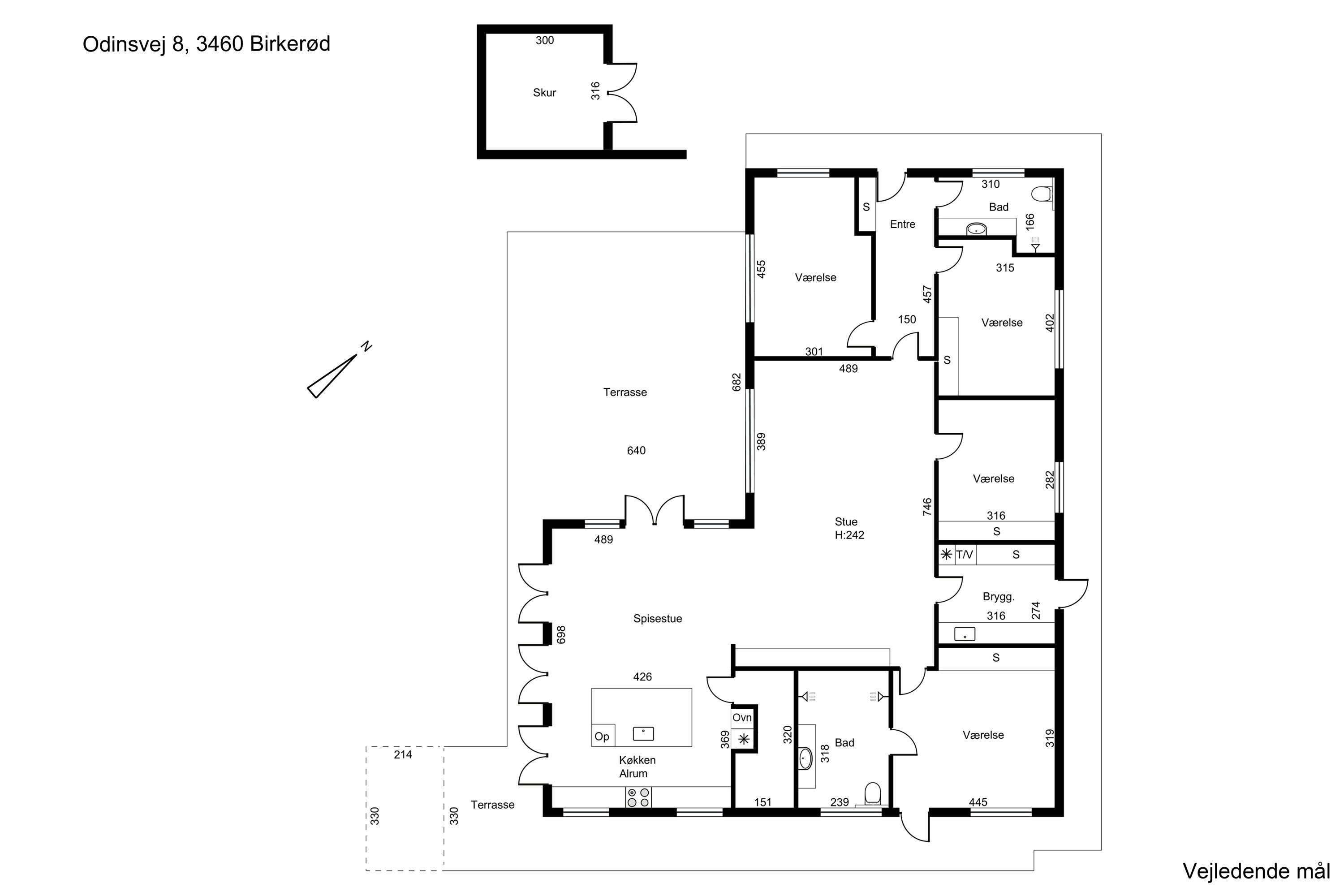 Plantegninger billede af Odinsvej 8, 3460 Birkerød