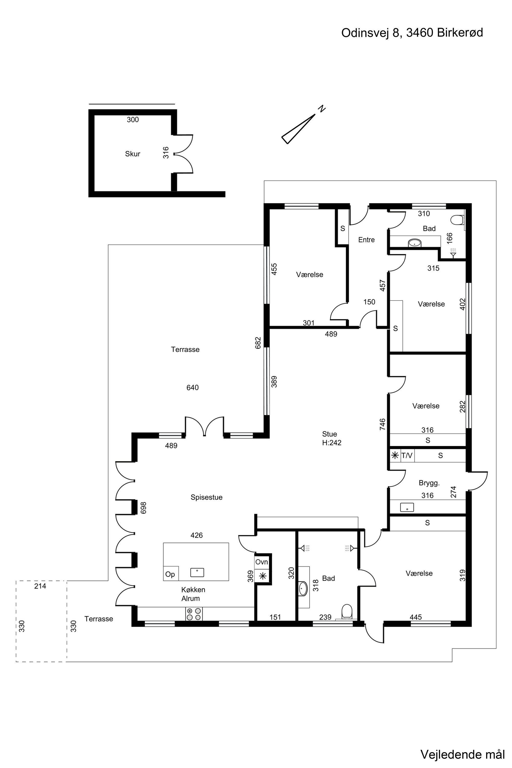 Plantegninger billede af Odinsvej 8, 3460 Birkerød