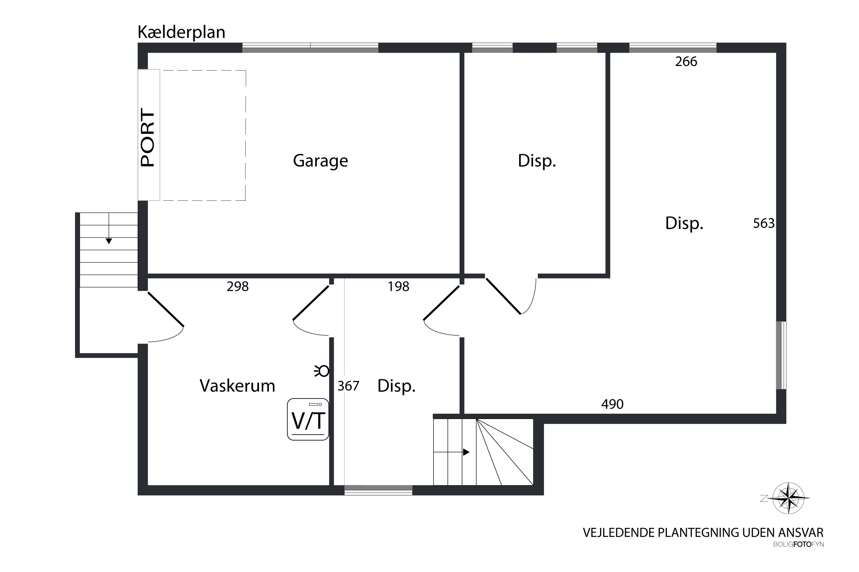 Plantegninger billede af Tværvej 7, Nr Broby, 5672 Broby