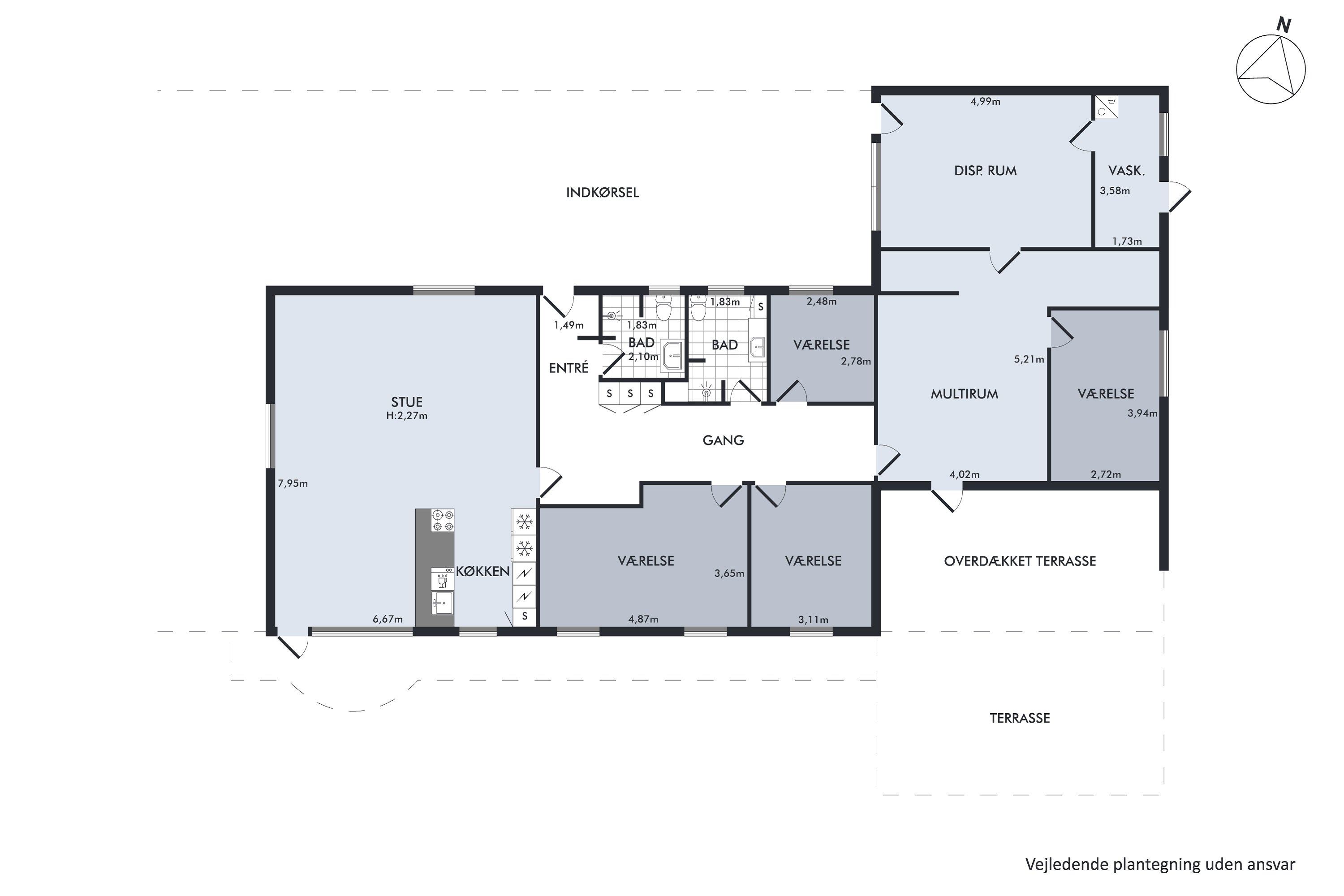 Plantegninger billede af Rødkløvervej 19, 8700 Horsens