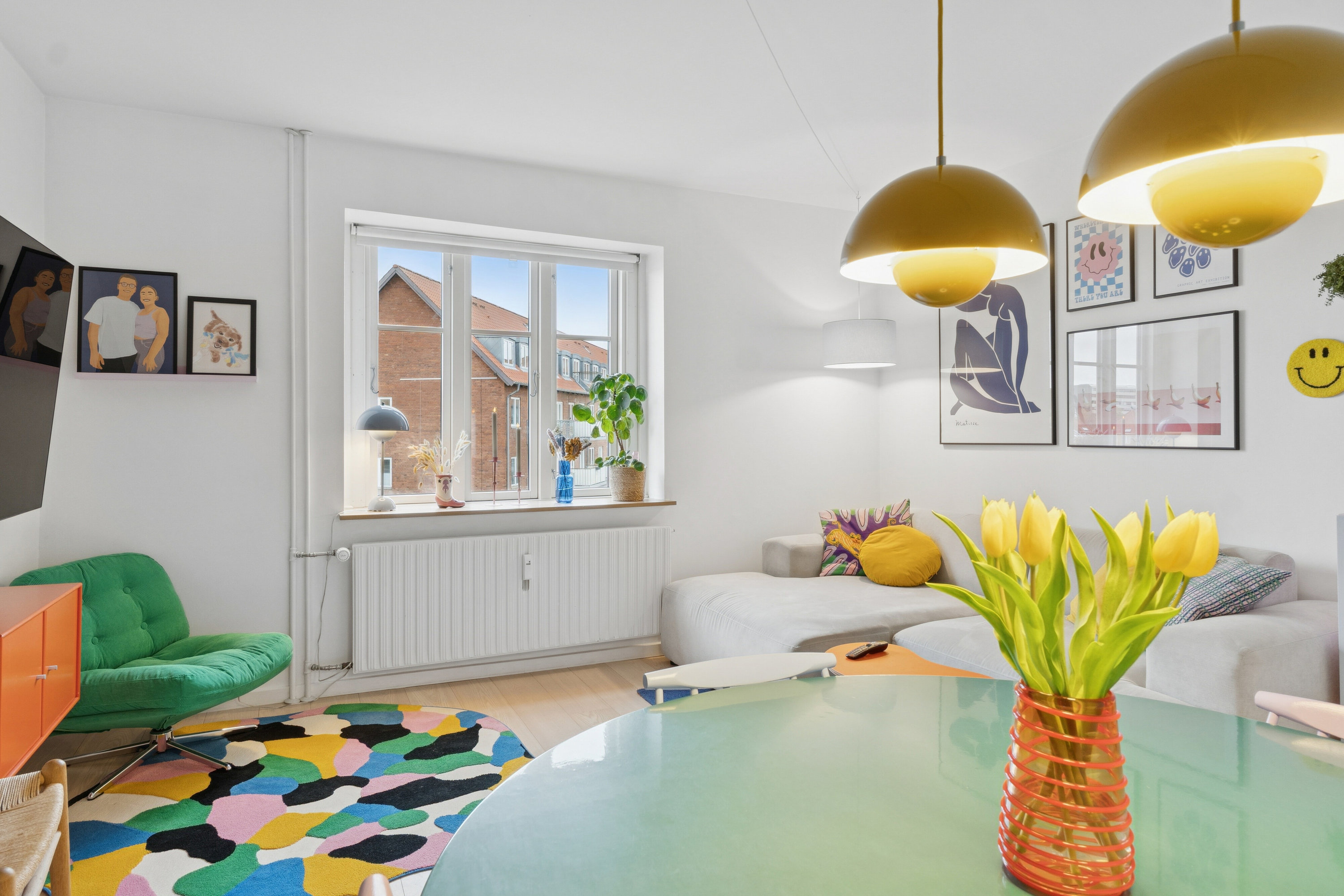 Fremhævet stue billede i fuldskærmstilstand. Billede af Randersvej 63, 2., 8200 Aarhus N