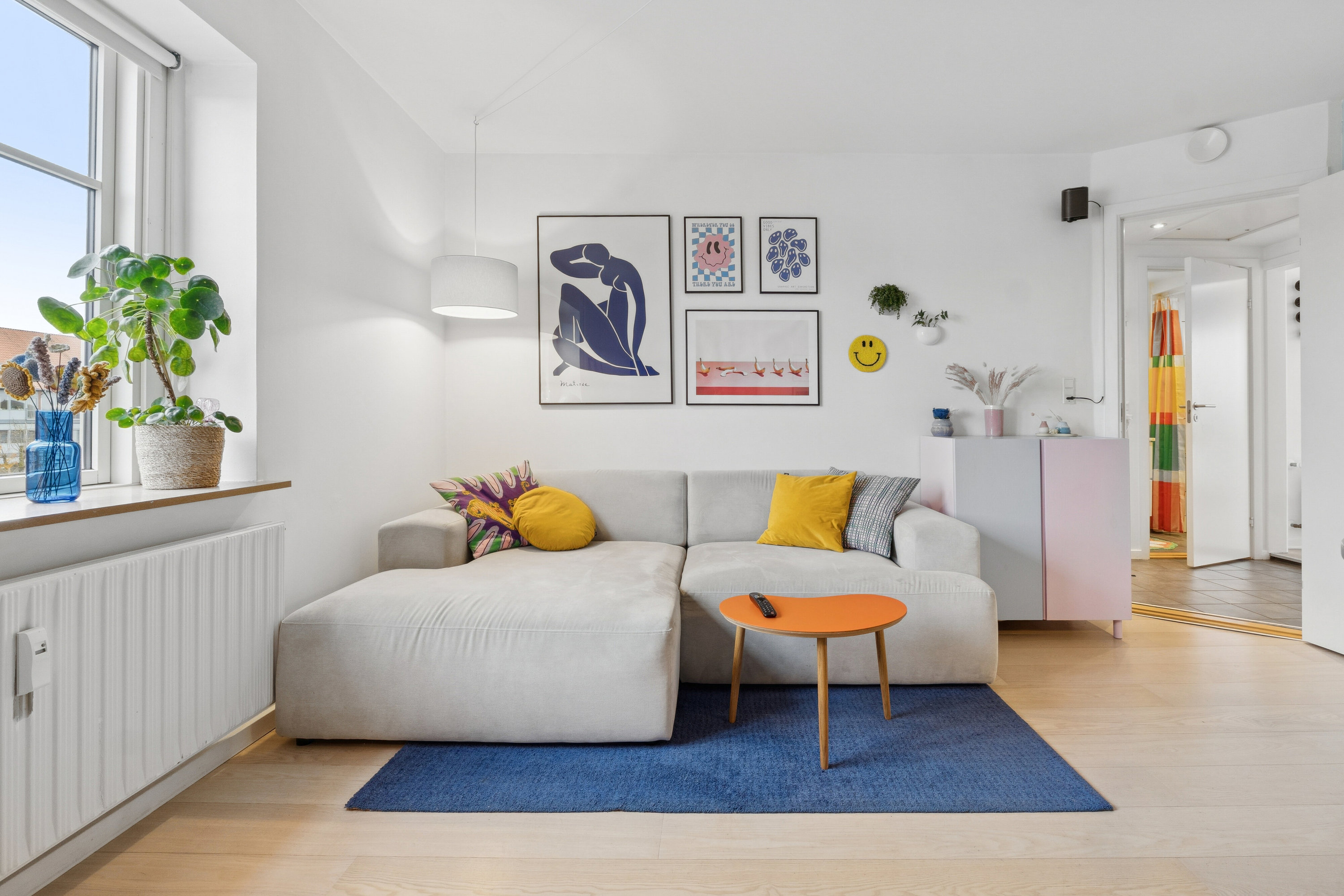 Fremhævet stue billede i fuldskærmstilstand. Billede af Randersvej 63, 2., 8200 Aarhus N