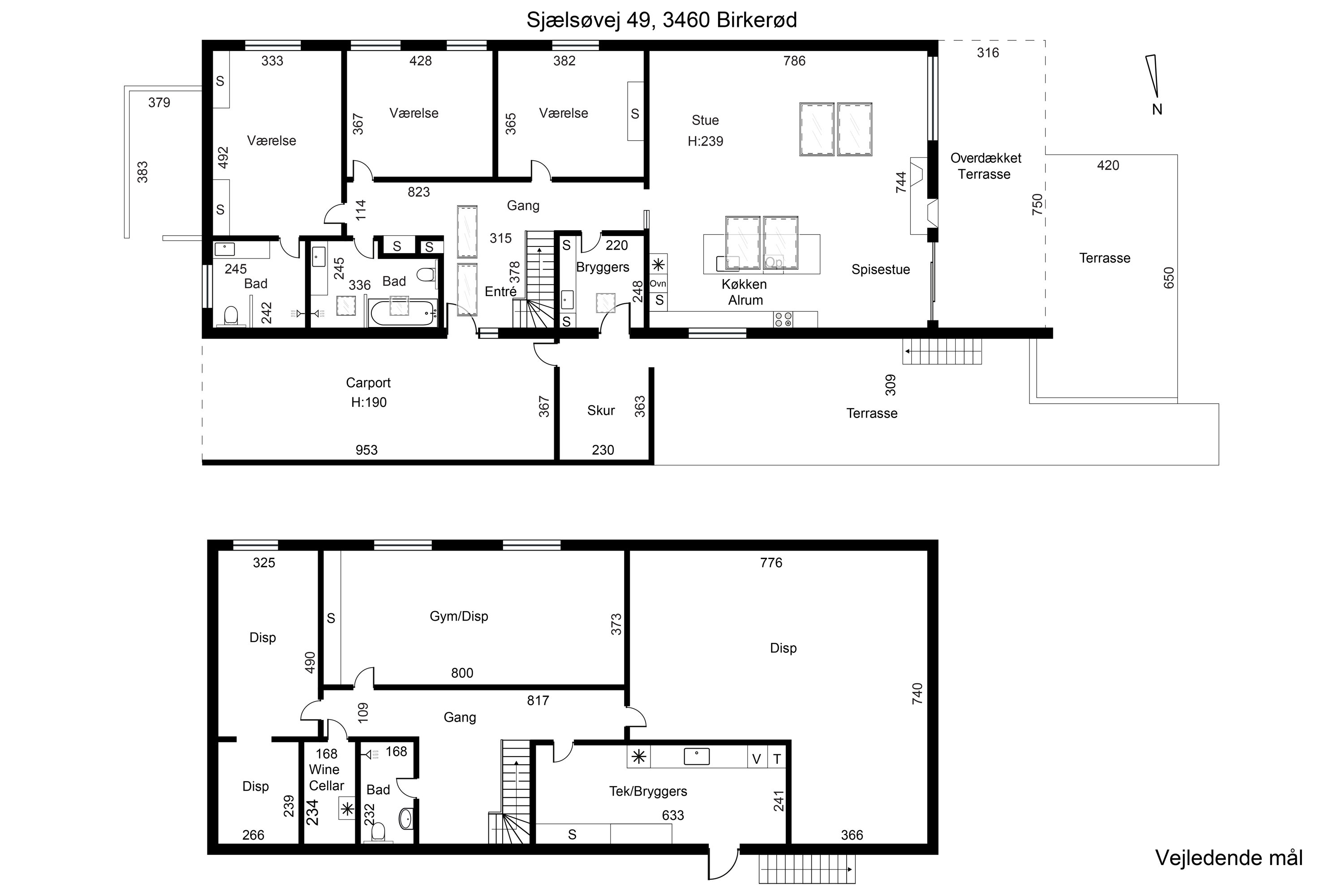 Plantegninger billede af Sjælsøvej 49, 3460 Birkerød