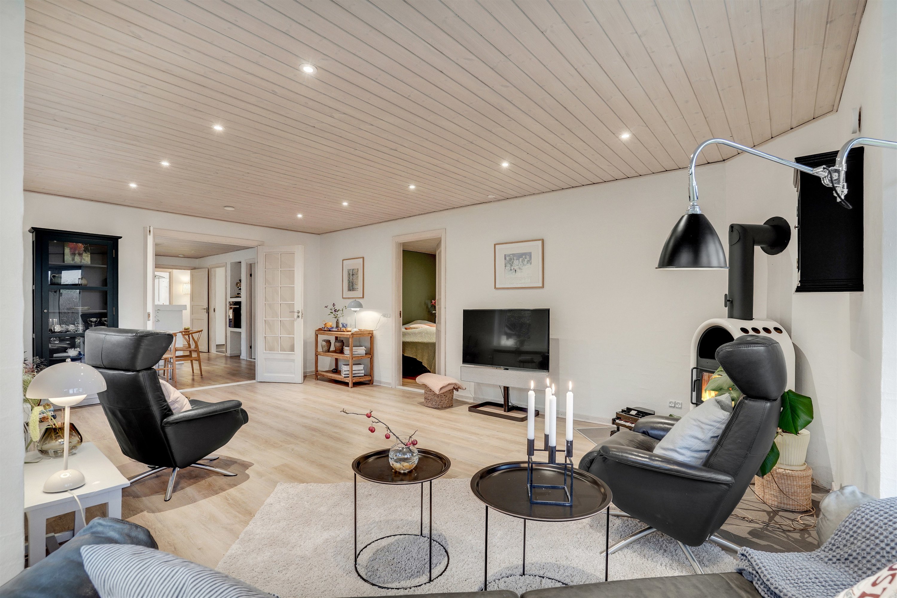 Fremhævet stue billede i fuldskærmstilstand. Billede af Markskellet 43, 7190 Billund