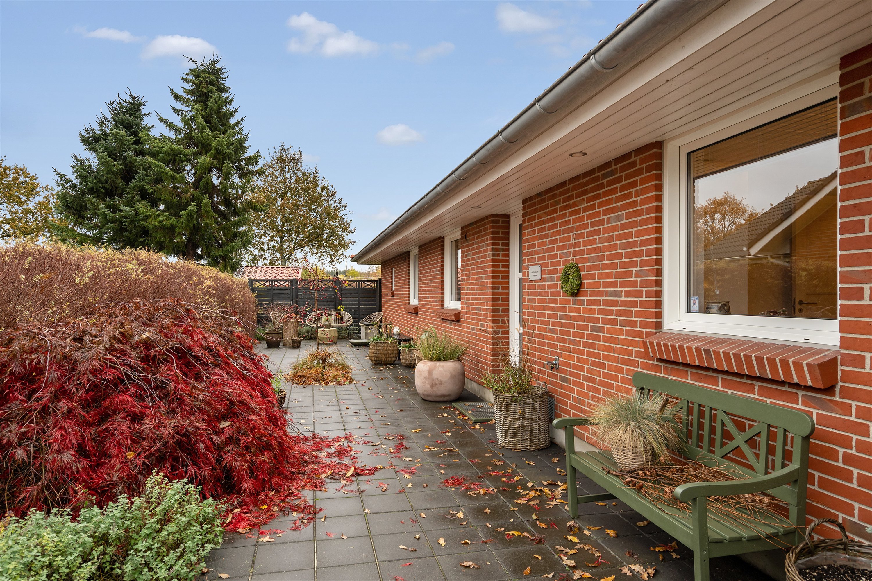 Fremhævet terrasse billede i fuldskærmstilstand. Billede af Markskellet 43, 7190 Billund