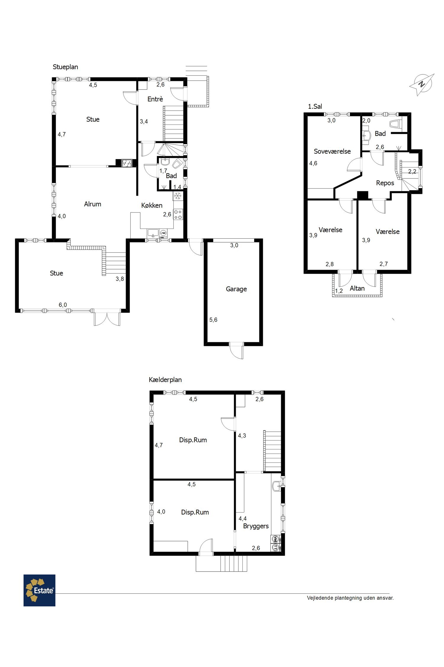 Plantegninger billede af Baldursgade 41, 6700 Esbjerg