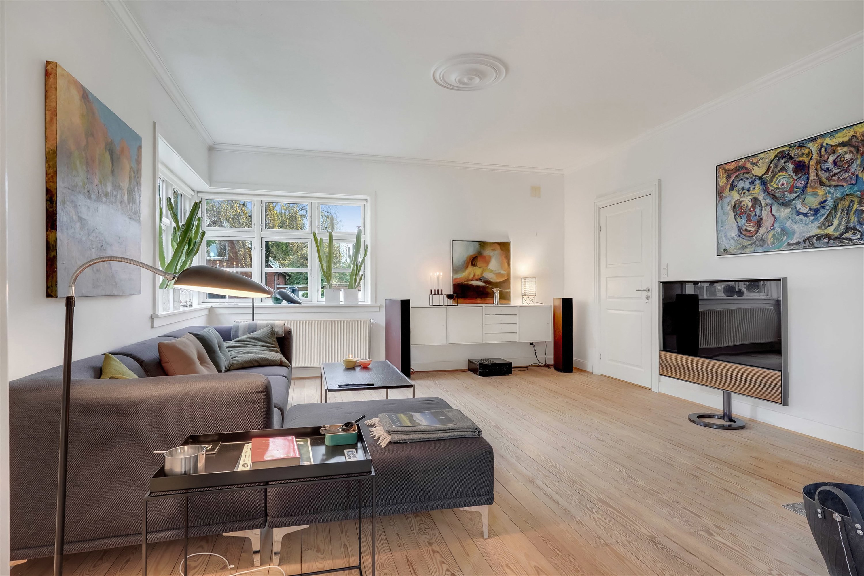 Fremhævet stue billede i fuldskærmstilstand. Billede af Baldursgade 41, 6700 Esbjerg