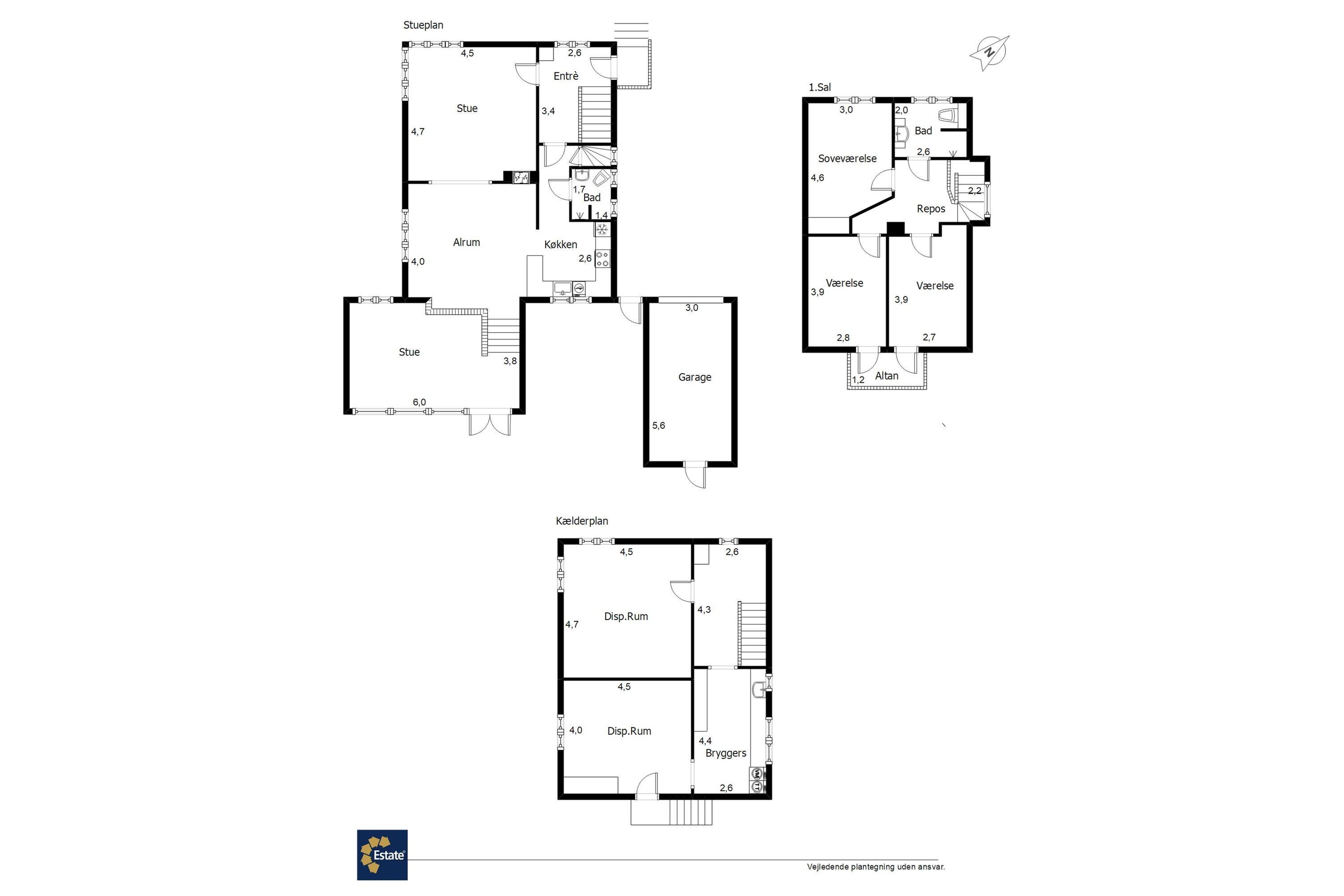 Plantegninger billede af Baldursgade 41, 6700 Esbjerg