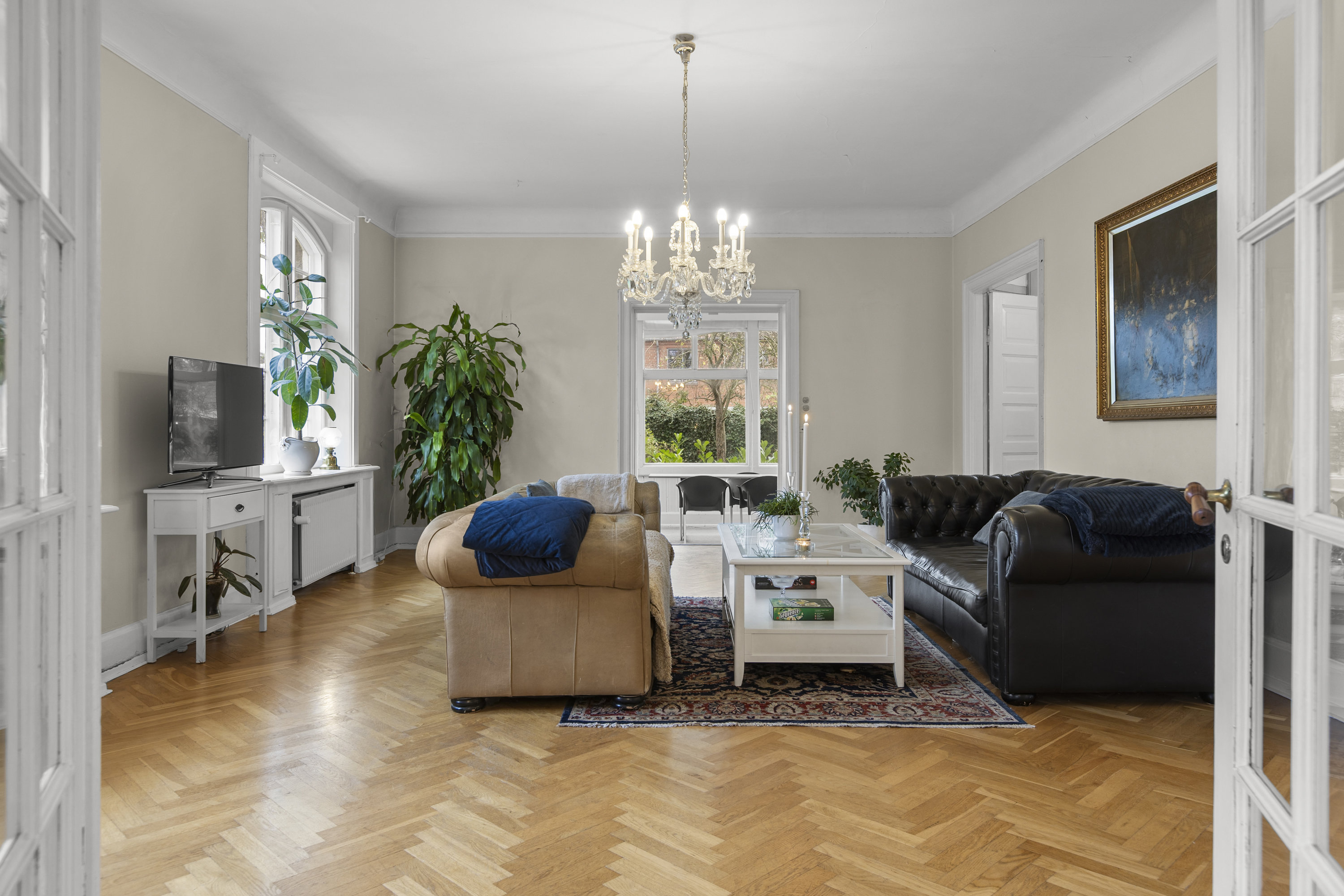 Fremhævet stue billede i fuldskærmstilstand. Billede af Sandvejsbanken 17, 4220 Korsør