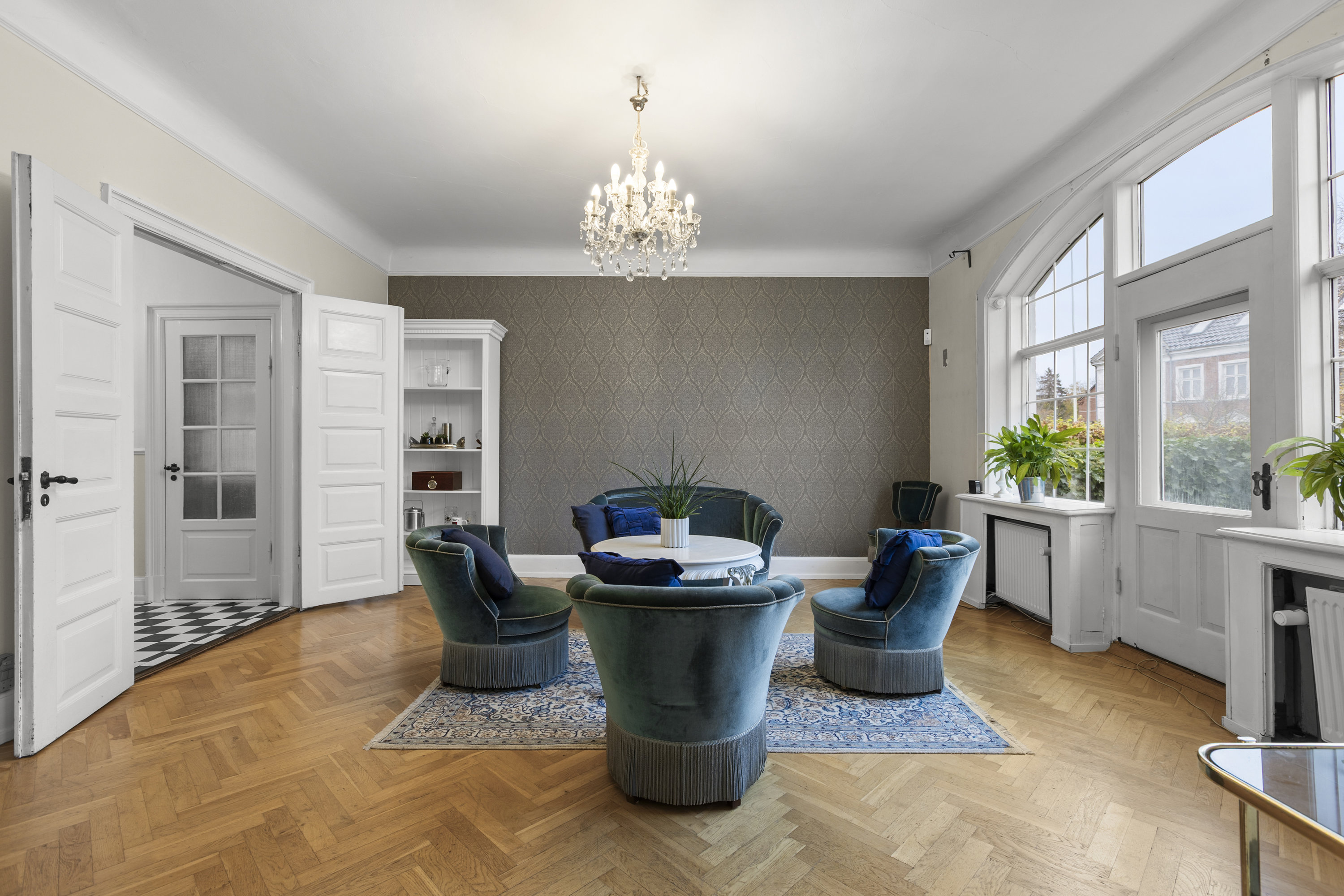 Fremhævet stue billede i fuldskærmstilstand. Billede af Sandvejsbanken 17, 4220 Korsør