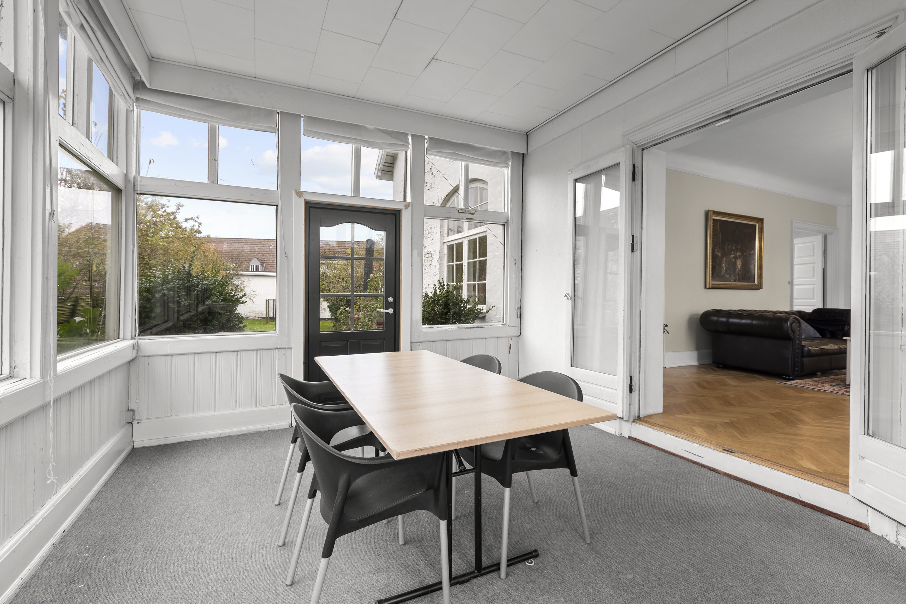 Fremhævet udestue billede i fuldskærmstilstand. Billede af Sandvejsbanken 17, 4220 Korsør