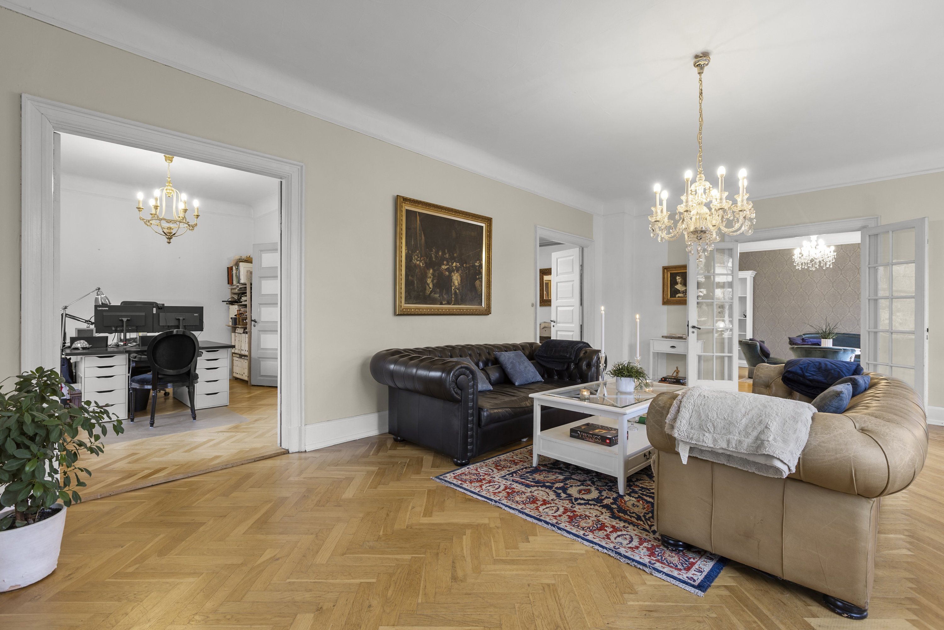 Fremhævet stue billede i fuldskærmstilstand. Billede af Sandvejsbanken 17, 4220 Korsør