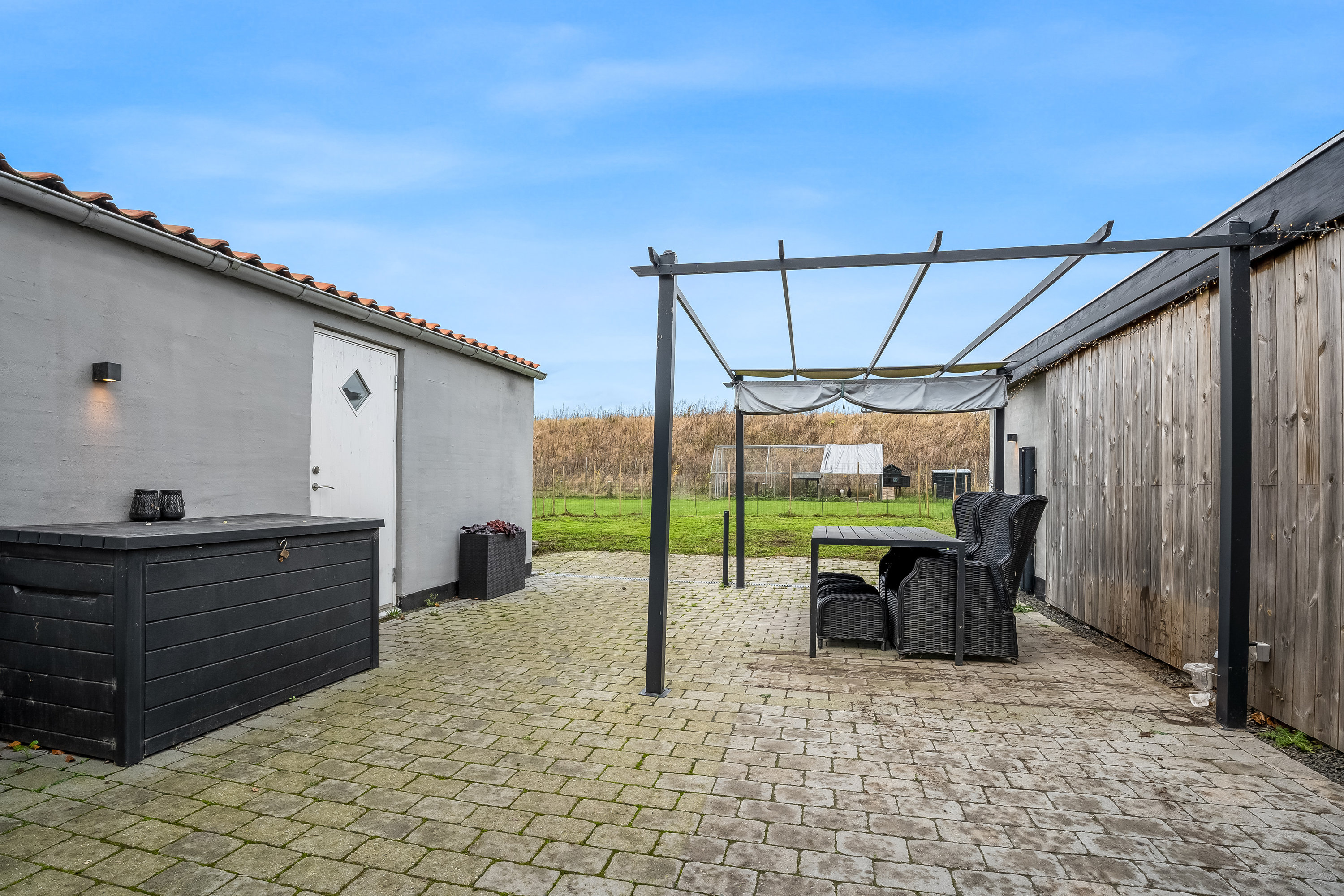 Fremhævet overdækket terrasse billede i fuldskærmstilstand. Billede af Skandsen 68, 4900 Nakskov