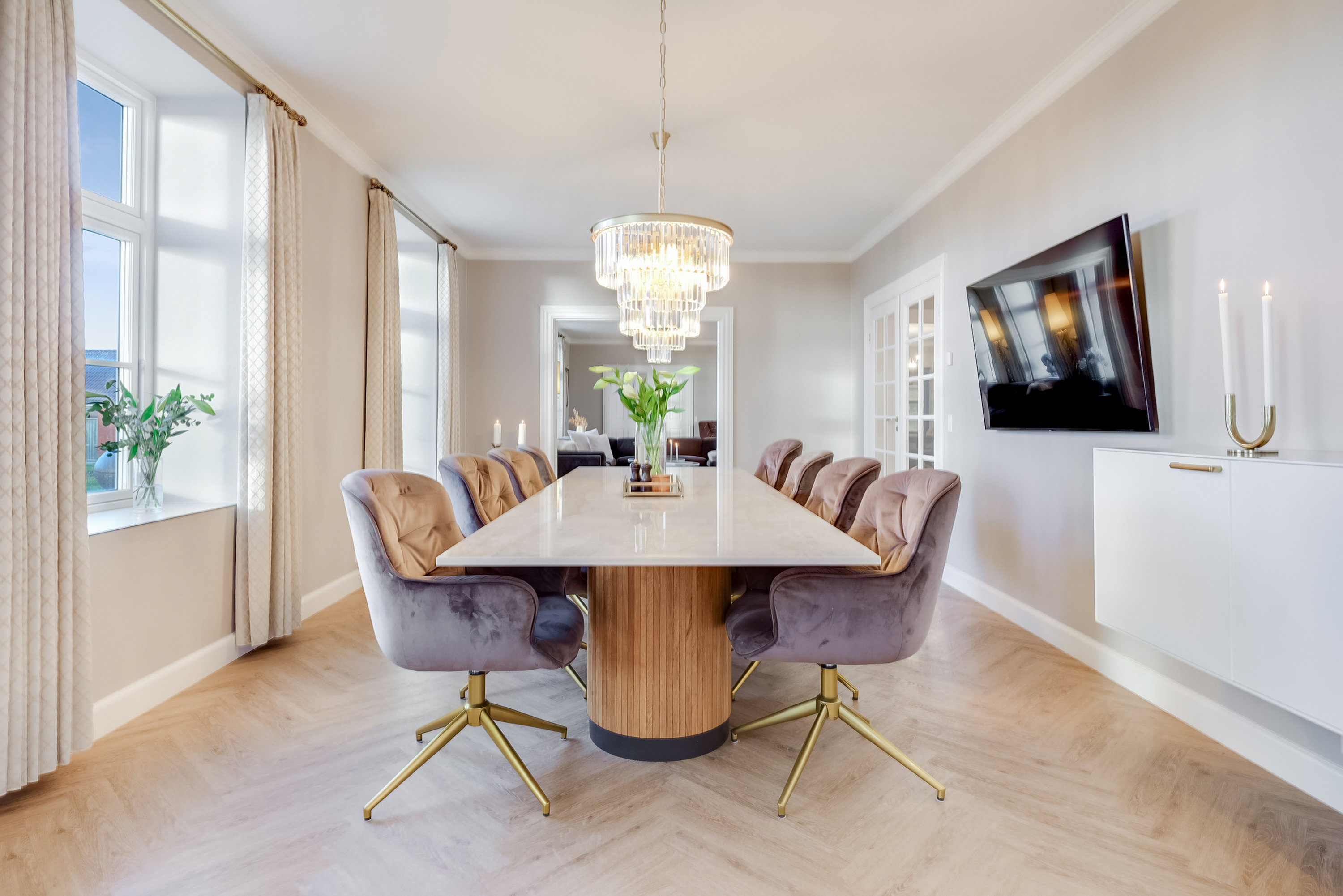 Fremhævet køkken alrum billede i fuldskærmstilstand. Billede af Dådyrbakken 96, 5500 Middelfart