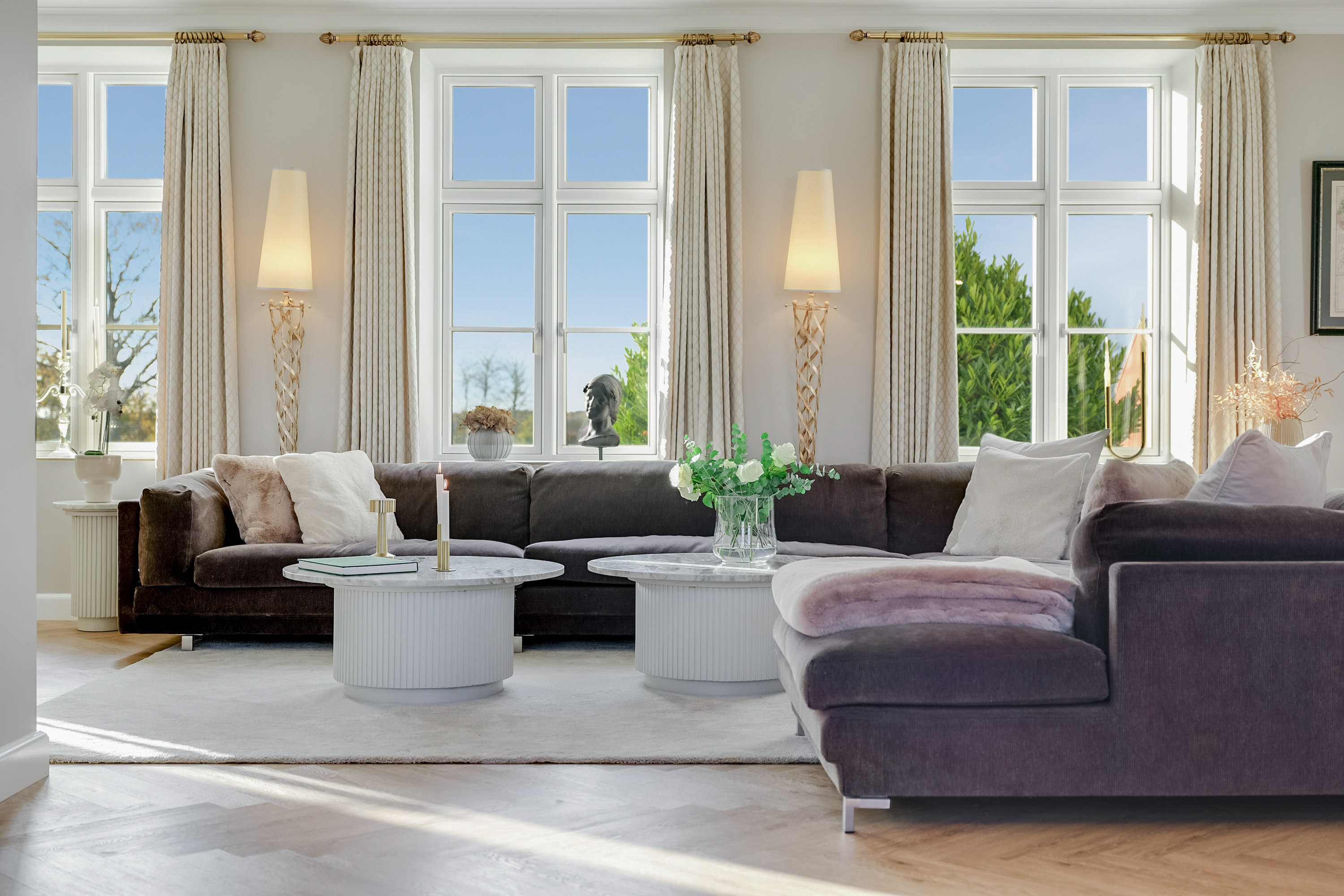 Fremhævet stue billede i fuldskærmstilstand. Billede af Dådyrbakken 96, 5500 Middelfart