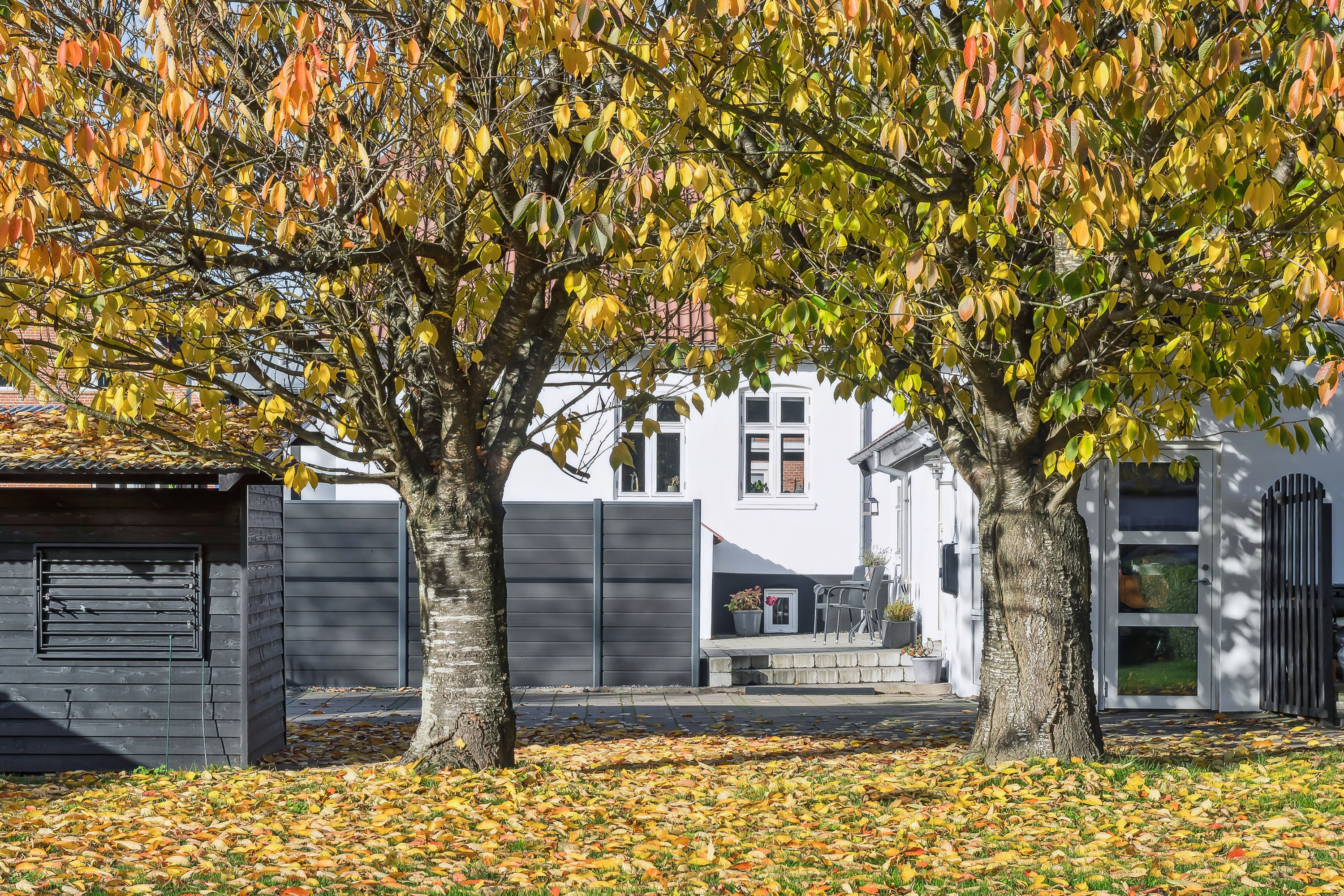 Fremhævet set fra haven billede i fuldskærmstilstand. Billede af Horsensvej 2, 8722 Hedensted