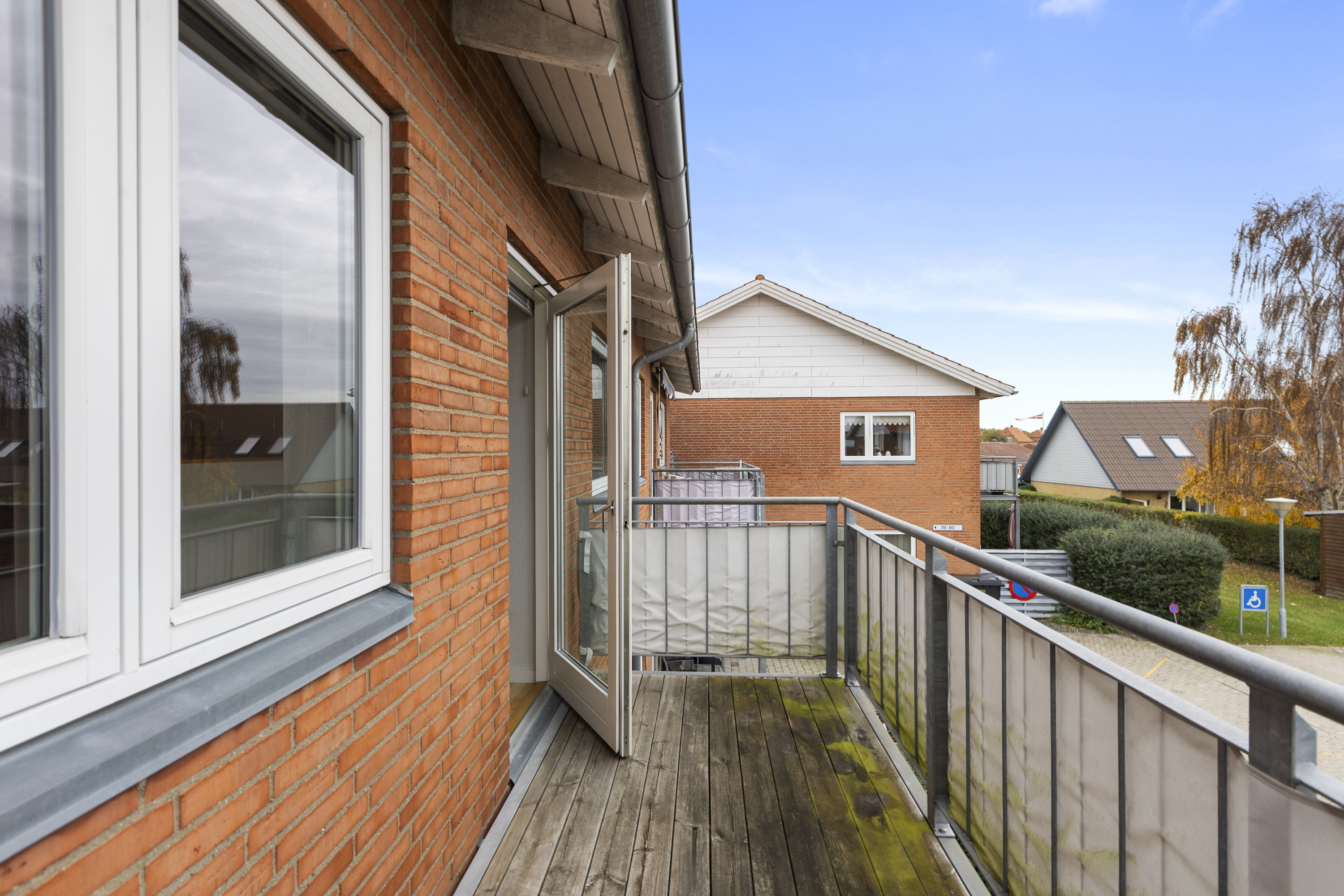 Fremhævet altan billede i fuldskærmstilstand. Billede af Halsskovvej 80K, 1., 4220 Korsør