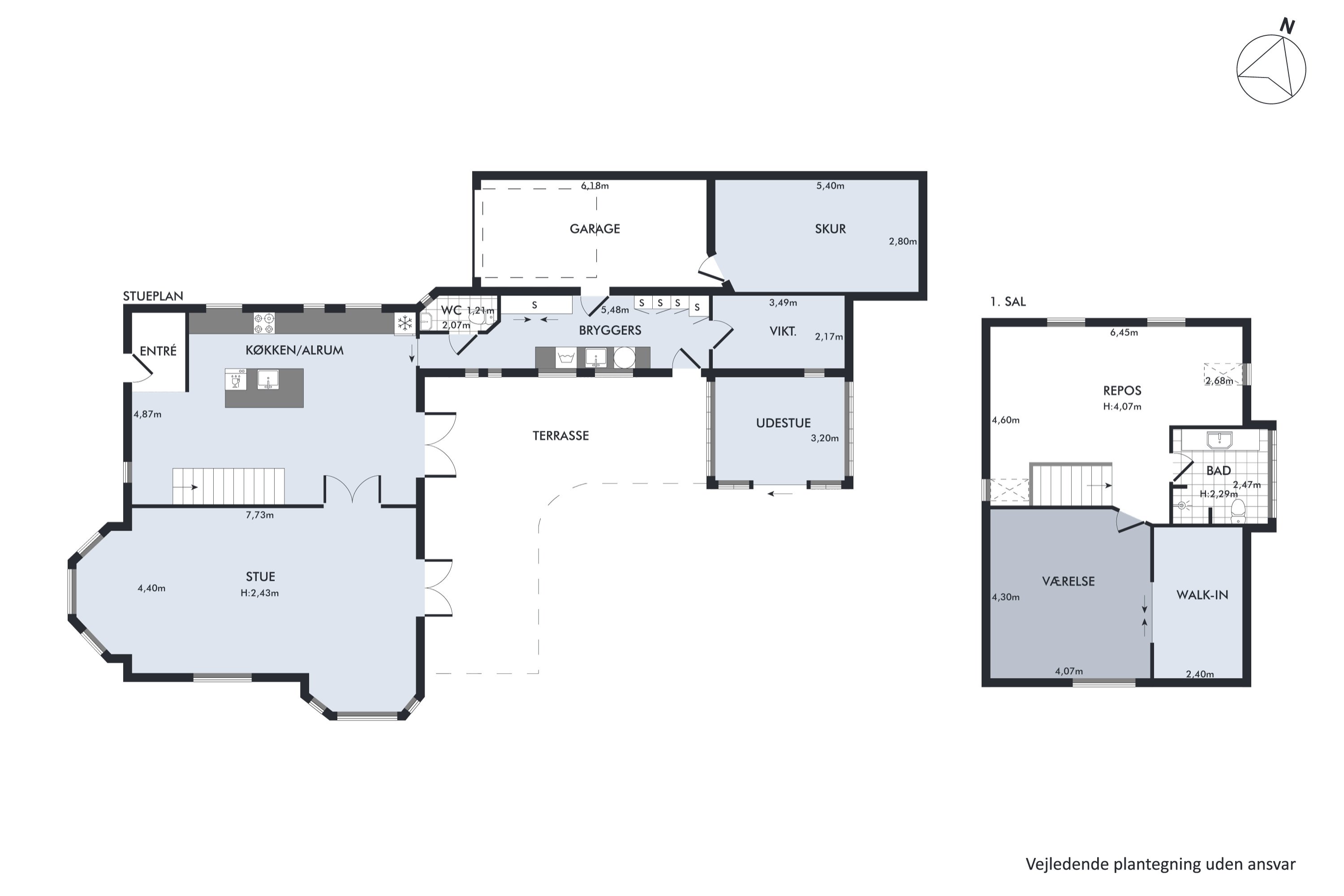 Plantegninger billede af Egebjergvej 180, 8700 Horsens